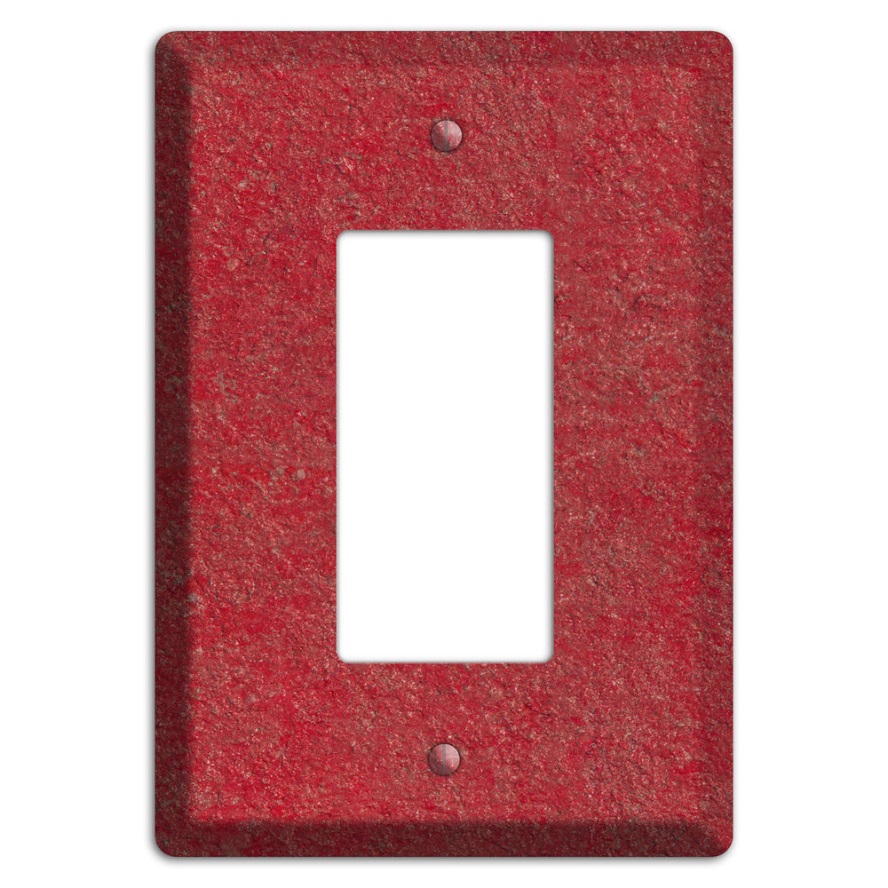 Stucco Red Rocker Wallplate