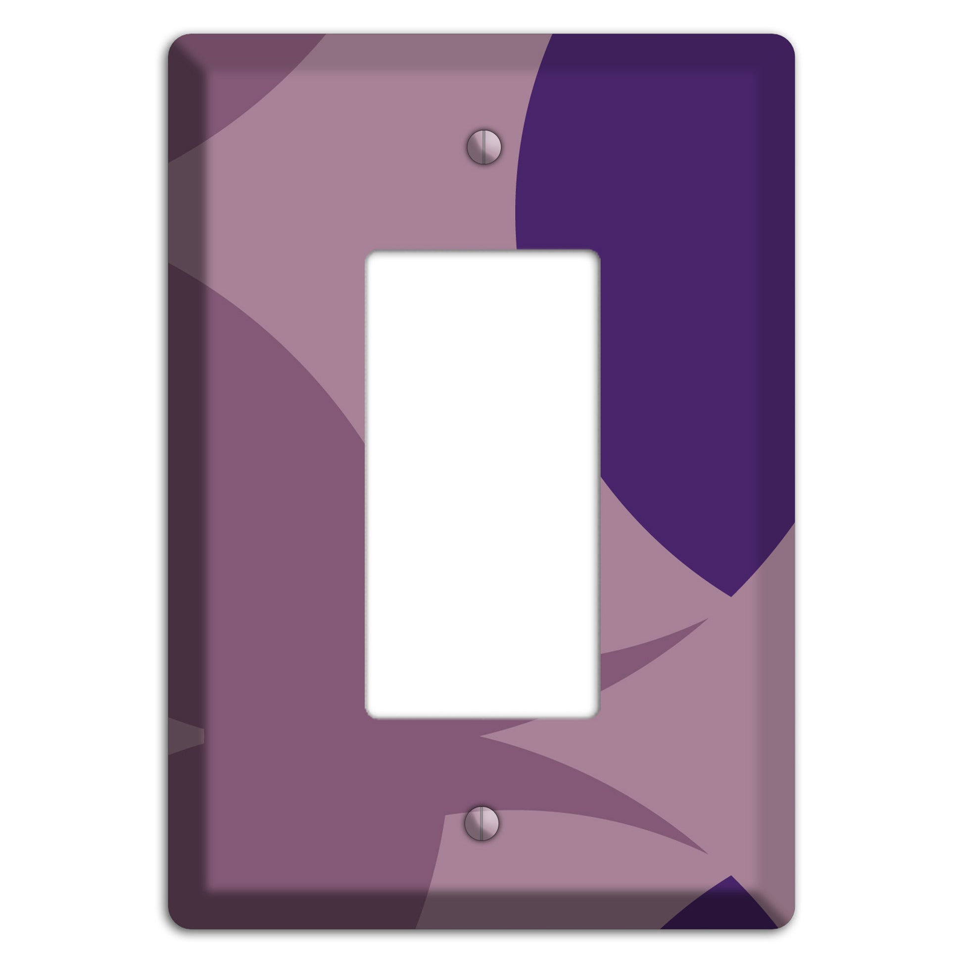 Purple Abstract Rocker Wallplate