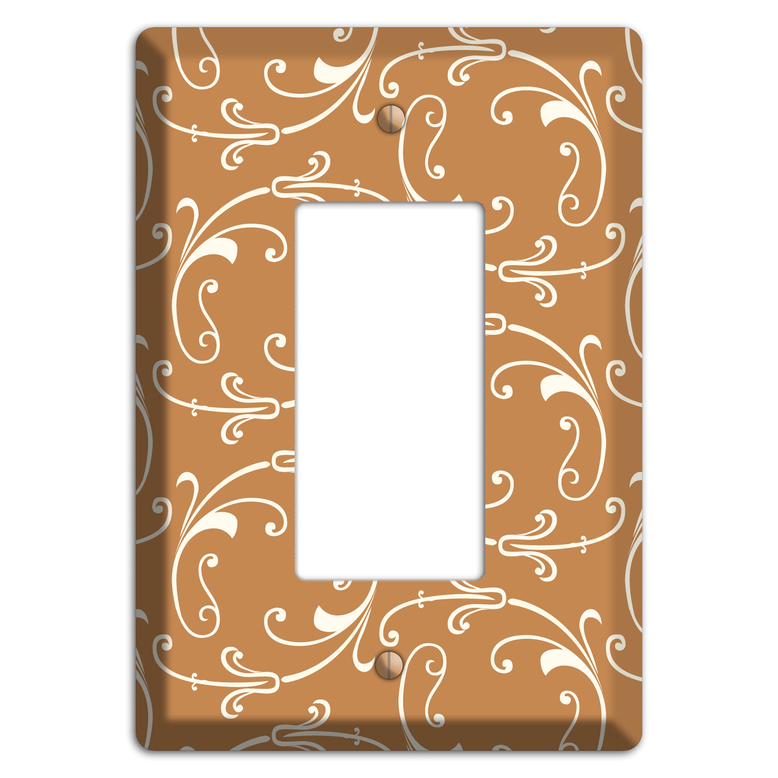 Gold Victorian Sprig Rocker Wallplate