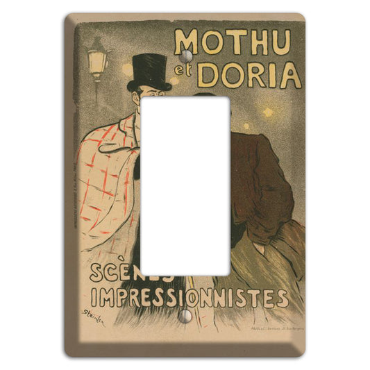 Mothu at Doria Vintage Poster Rocker Wallplate