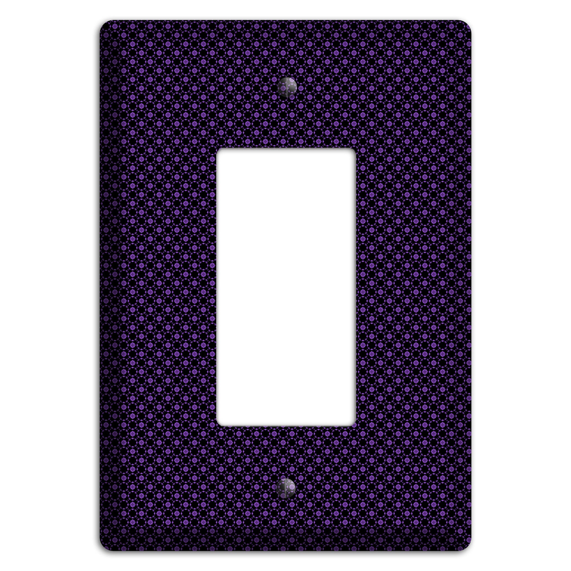 Multi Purple Geometric Rocker Wallplate