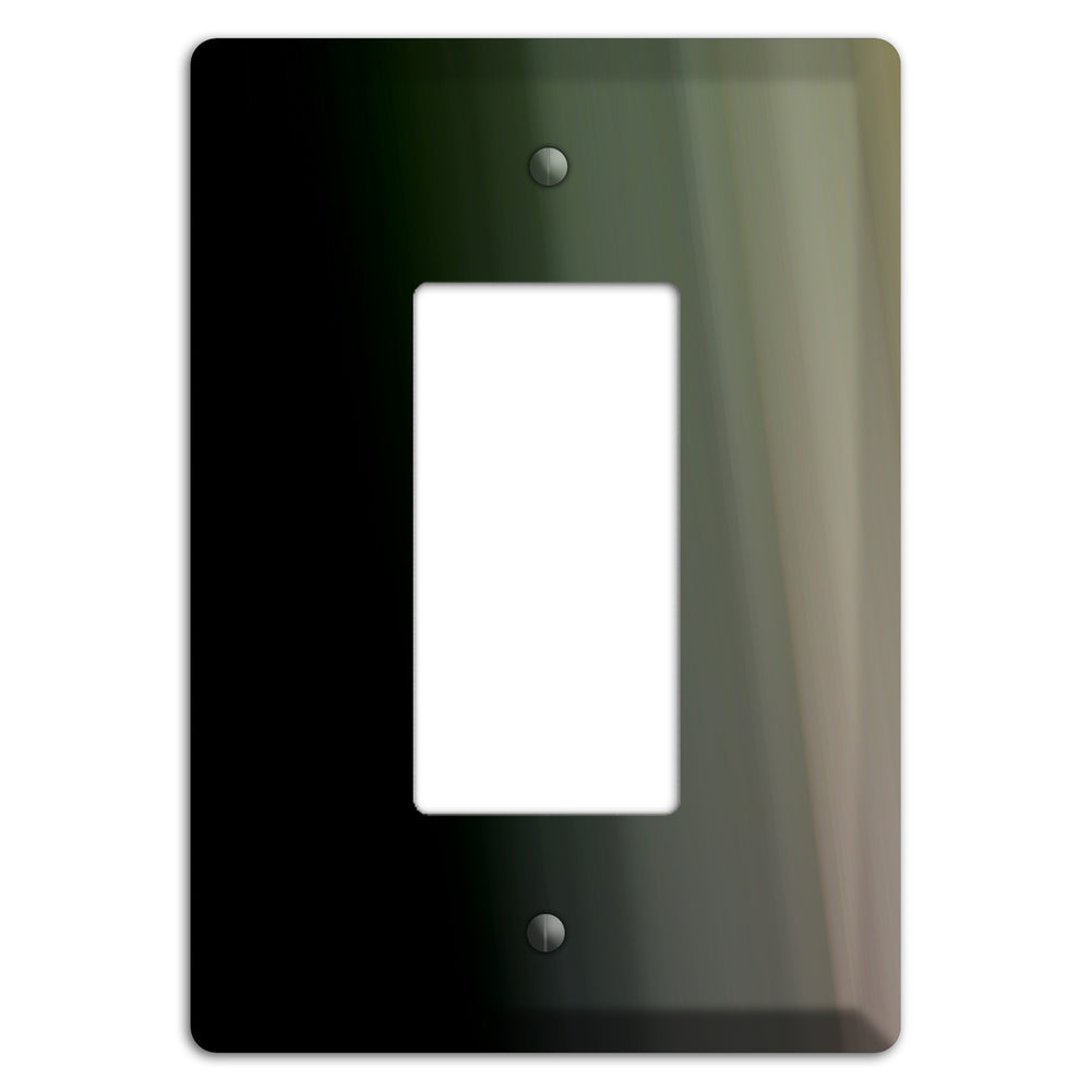 Black and Olive Ray of Light Rocker Wallplate