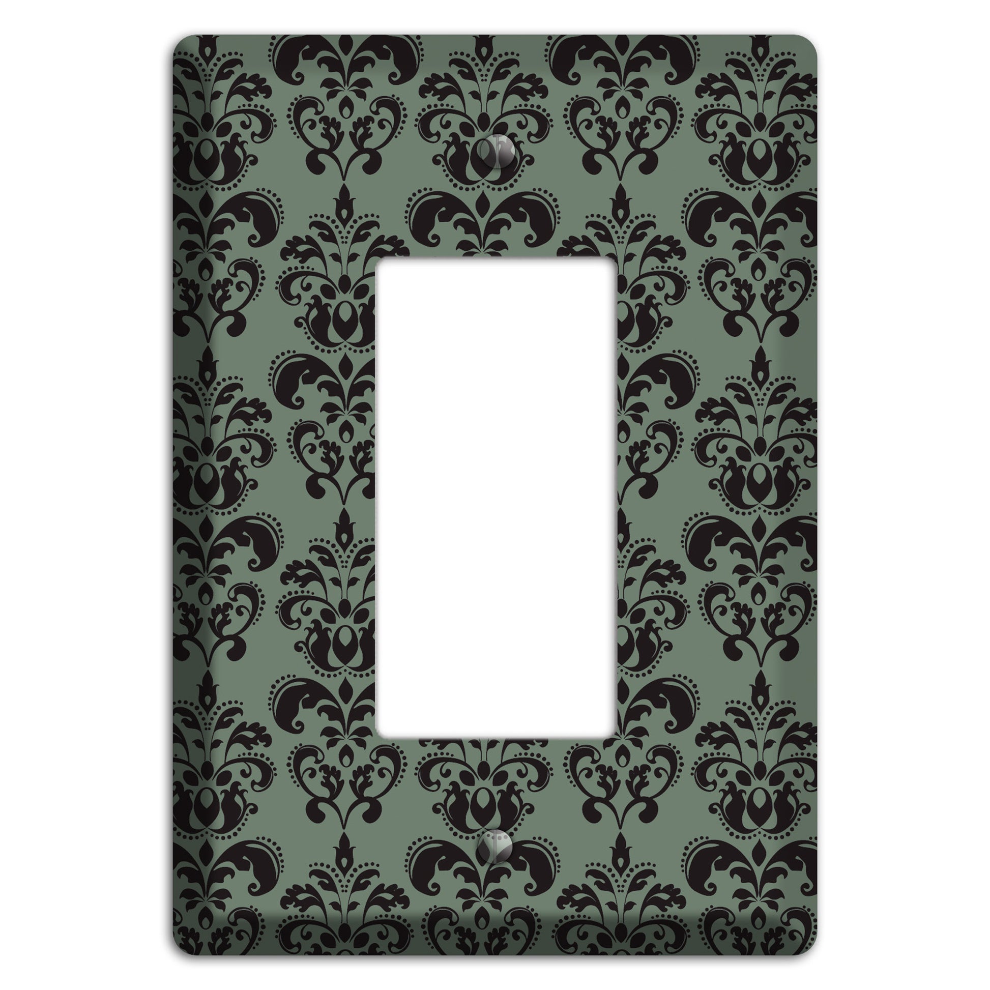 Moss Cartouche Half Drop Rocker Wallplate