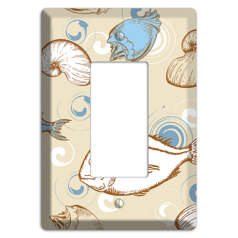 Mixed Sea Life Style 2 Rocker Wallplate