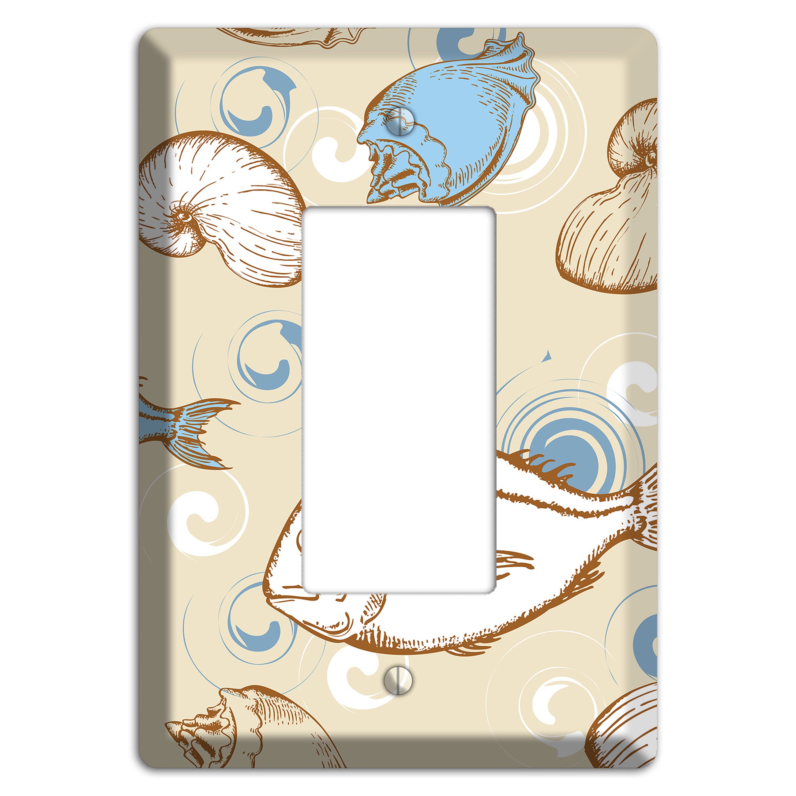 Mixed Sea Life Style 2 Rocker Wallplate
