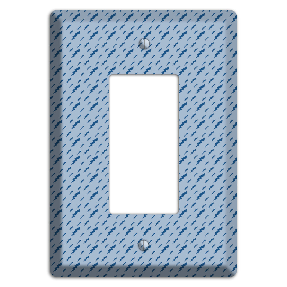 Blue Bolts Rocker Wallplate