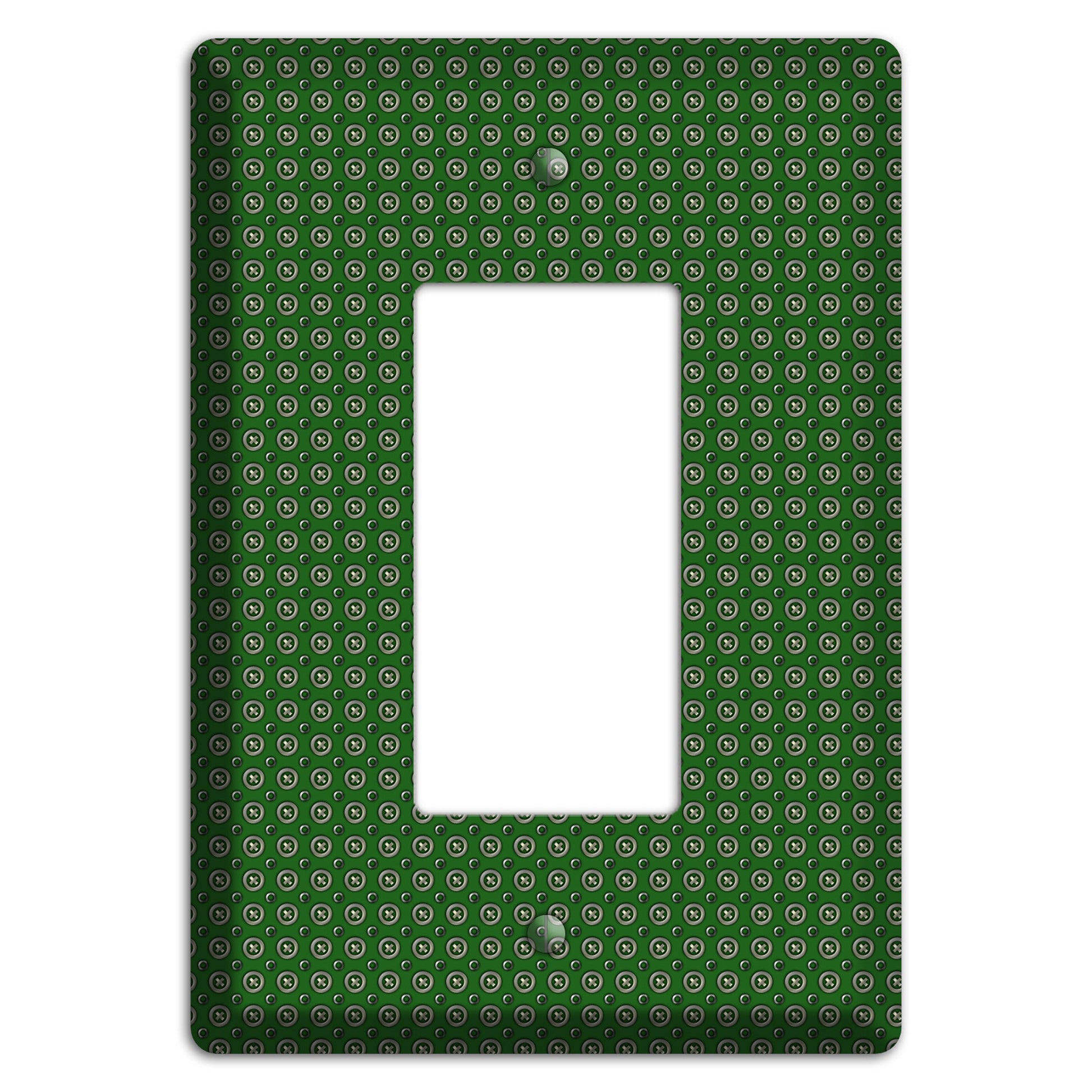 Green Concentric Dots Rocker Wallplate