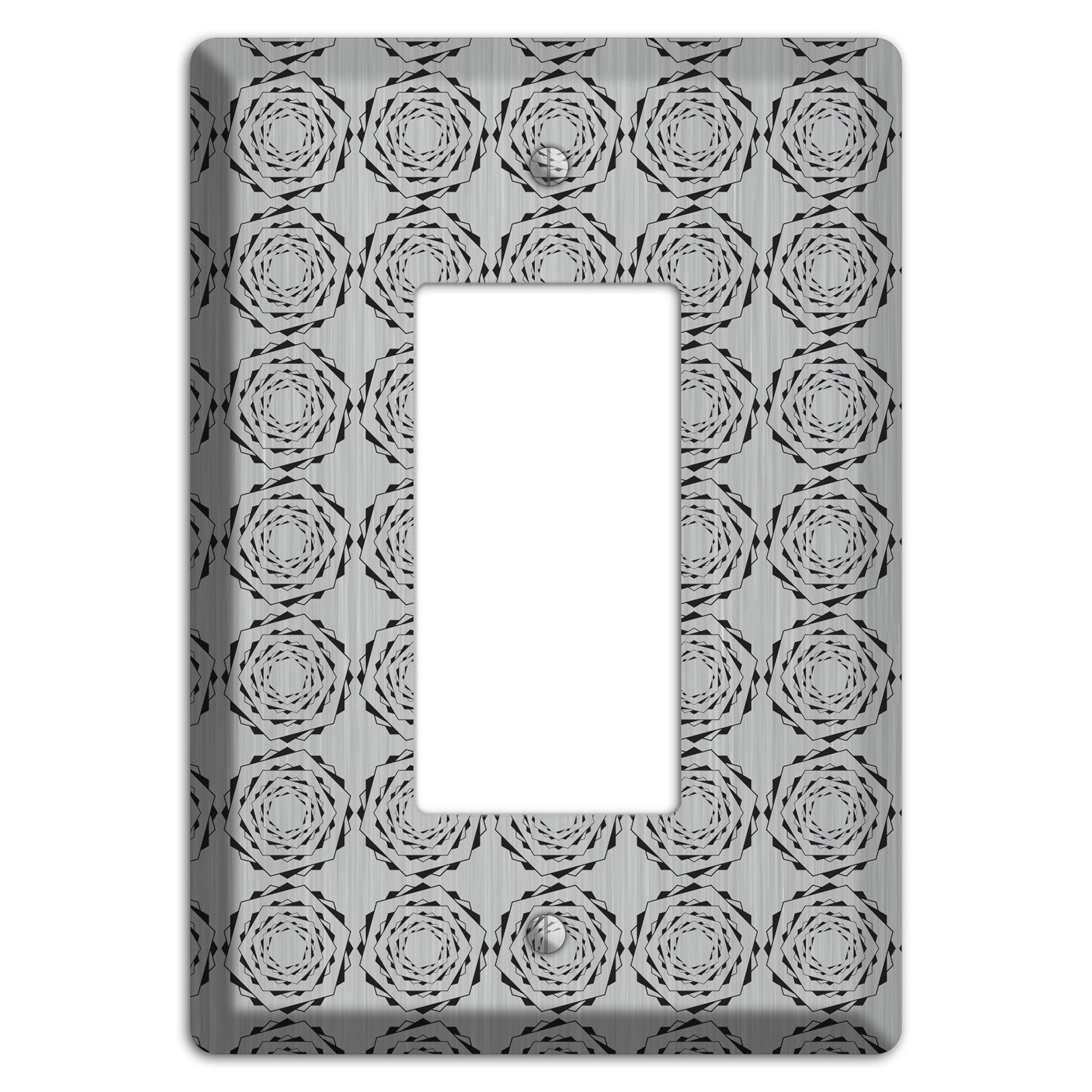 Hexagon Rotation  Stainless Rocker Wallplate