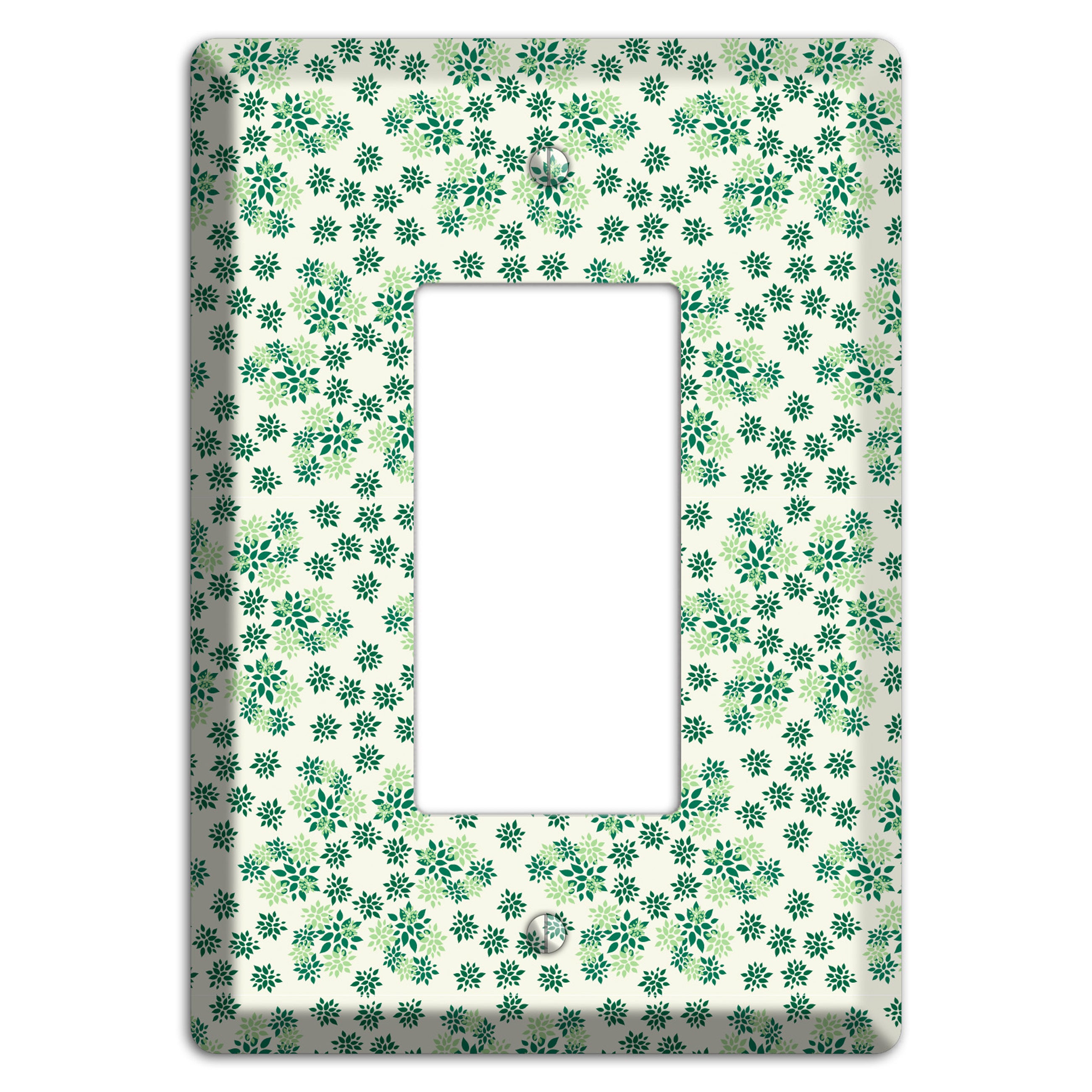 Multi Green Calico Rocker Wallplate