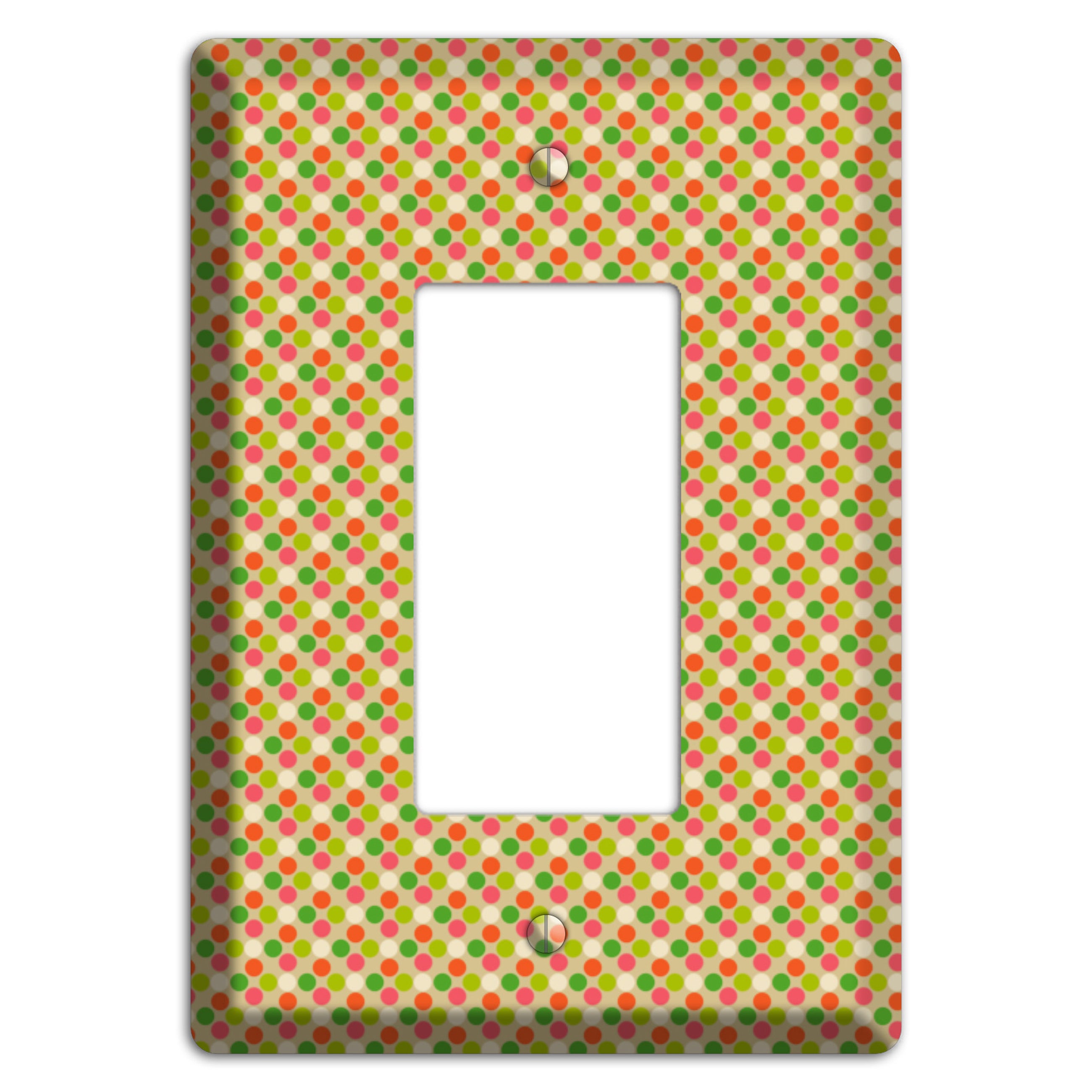 Yellow Plaid Rocker Wallplate