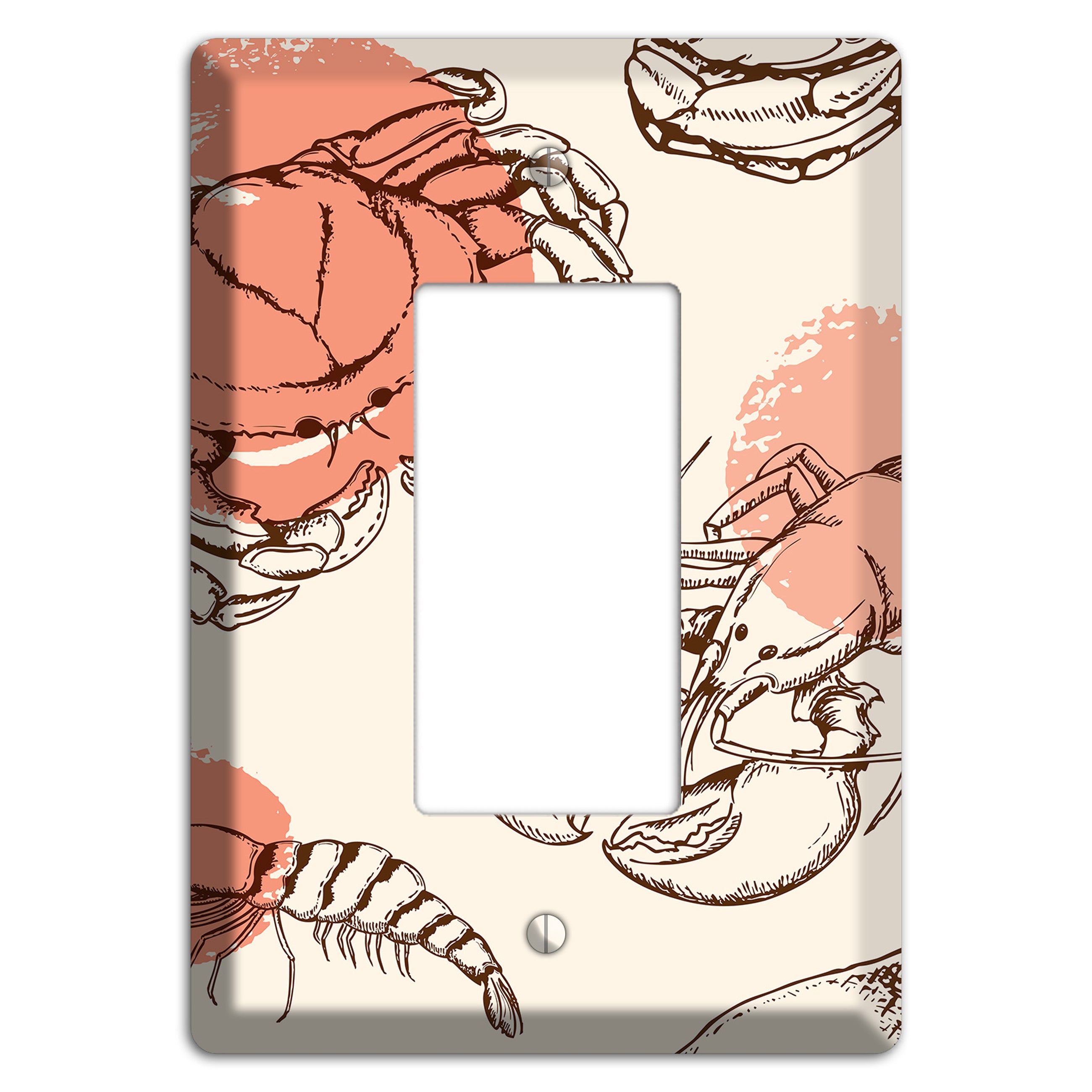 Red Crab Rocker Wallplate