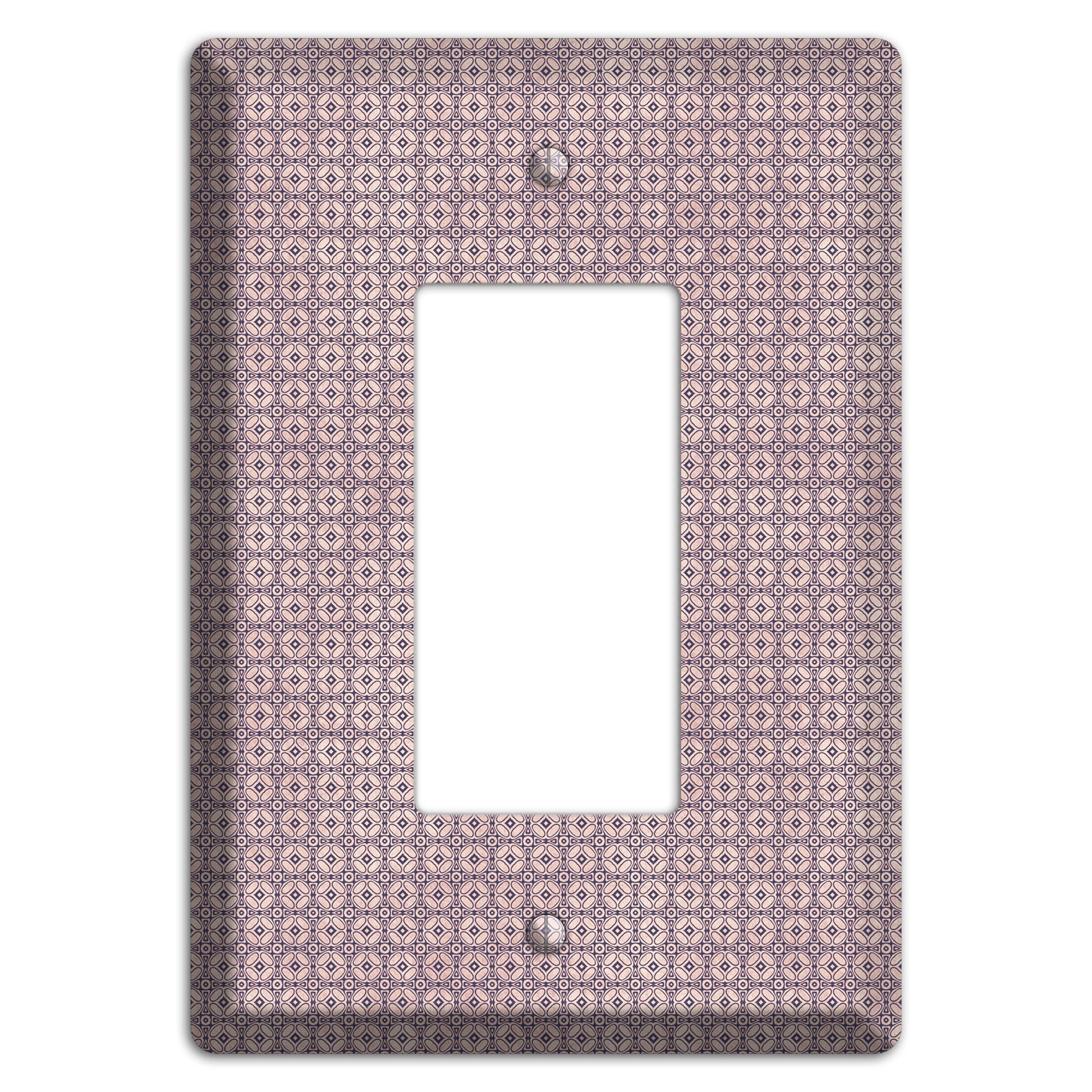 Multi Dusty Mauve Arabesque Rocker Wallplate