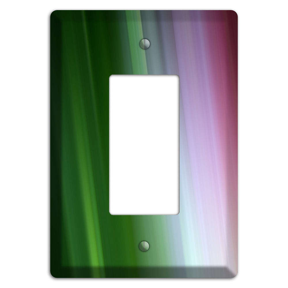 Green Lavender and Pink Ray of Light Rocker Wallplate