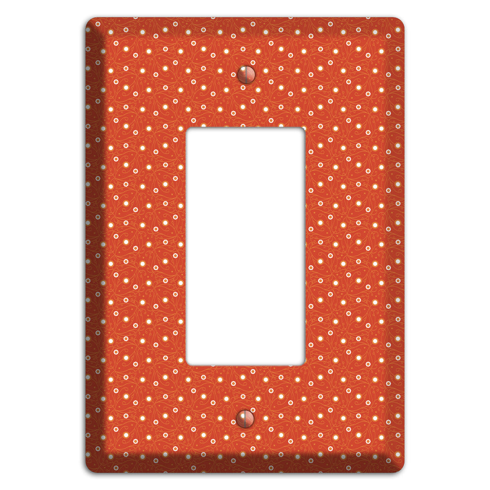Tiny Red Vine Floral Rocker Wallplate