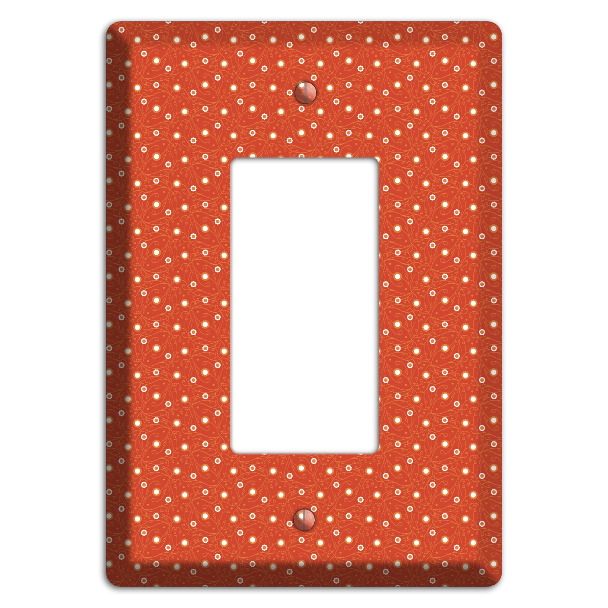 Tiny Red Vine Floral Rocker Wallplate