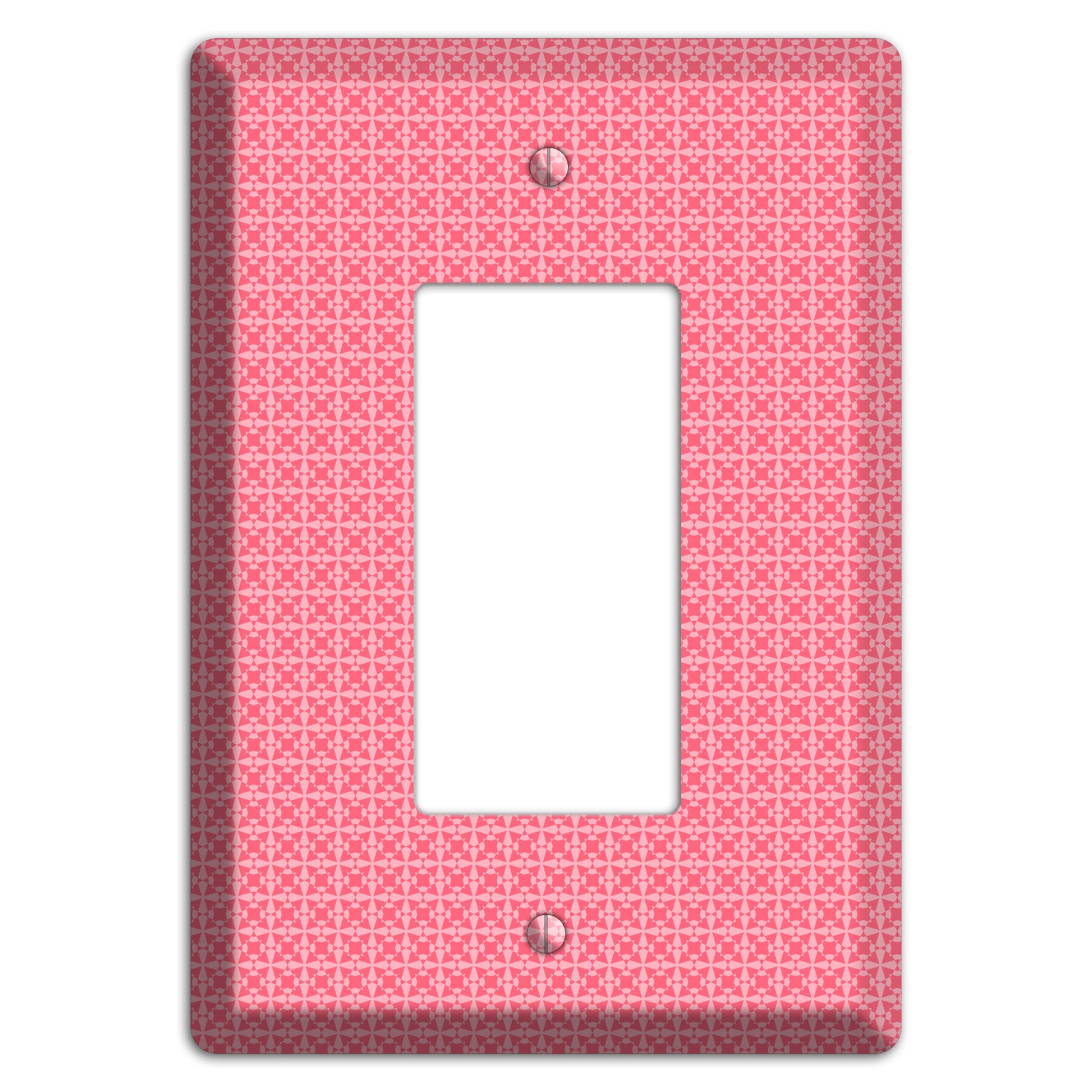 Multi Pink Tiled Arabesque Rocker Wallplate