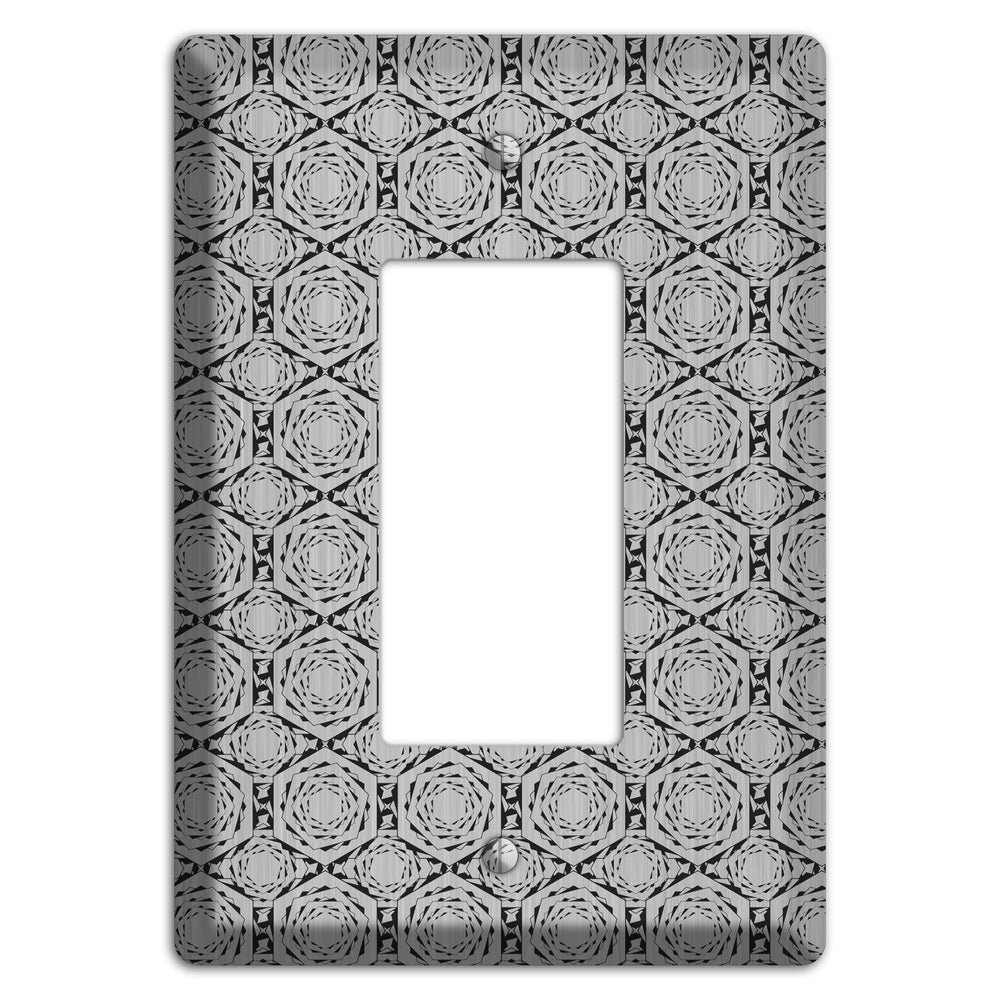 Overly Hexagon Rotation Stainless Steel Rocker Wallplate