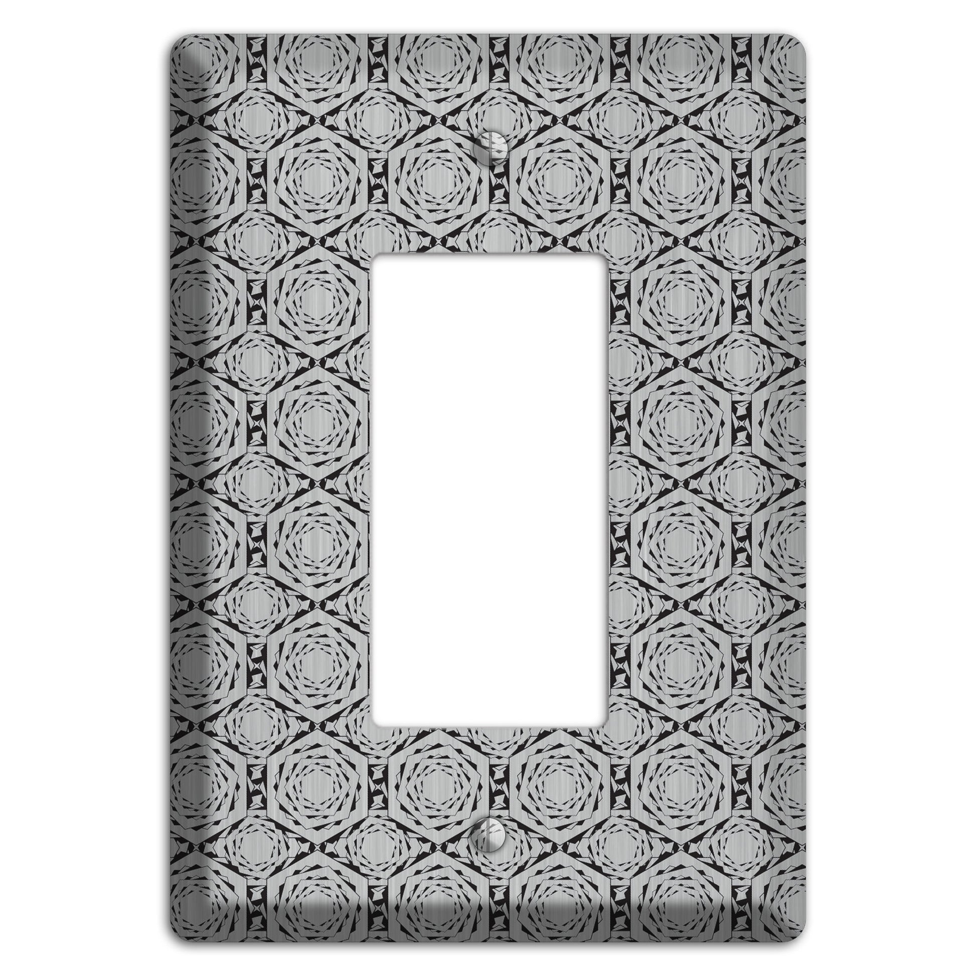 Overly Hexagon Rotation  Stainless Rocker Wallplate