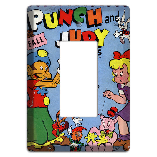 Punch and Judy Vintage Comics Rocker Wallplate