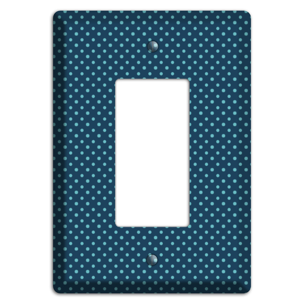 Multi Blue Tiny Polka Dots Rocker Wallplate