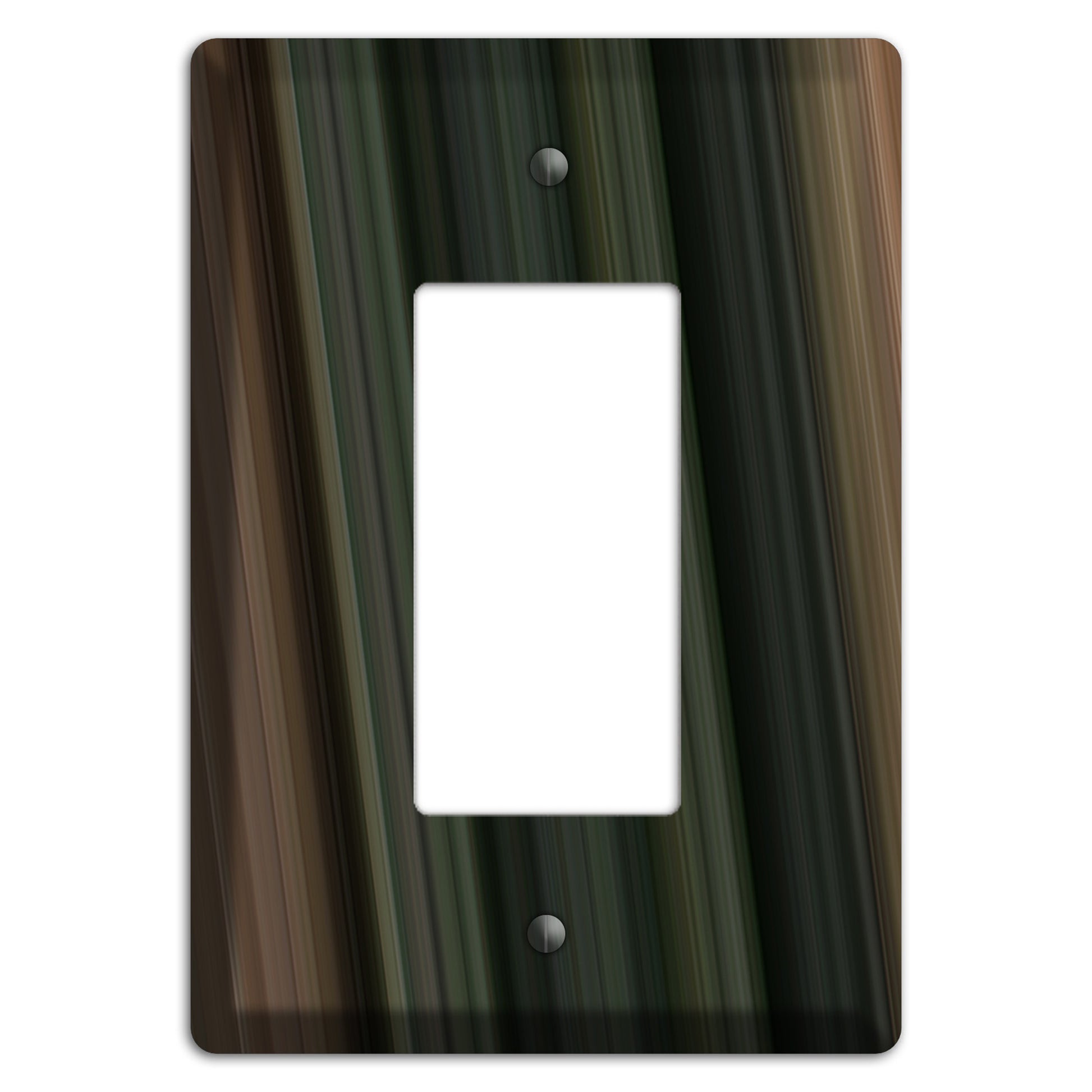 Multi Brown and Grey Ray of Light Rocker Wallplate