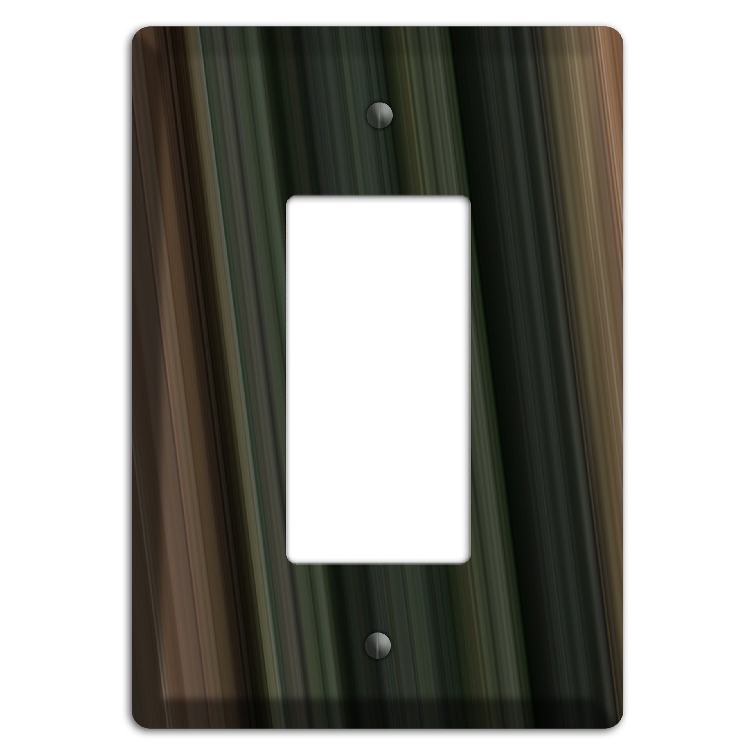 Multi Brown and Grey Ray of Light Rocker Wallplate