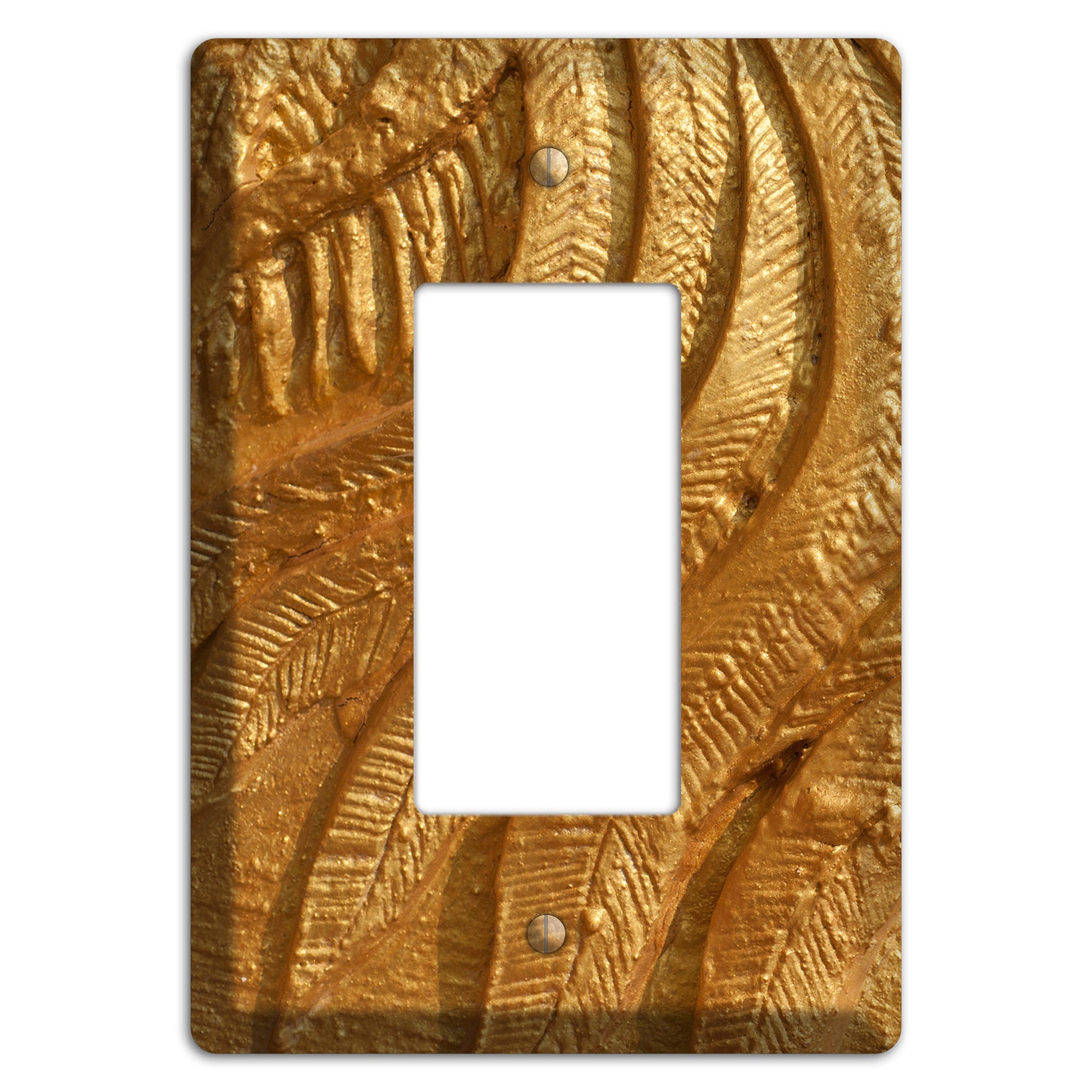 Gold Swirl Concrete Rocker Wallplate