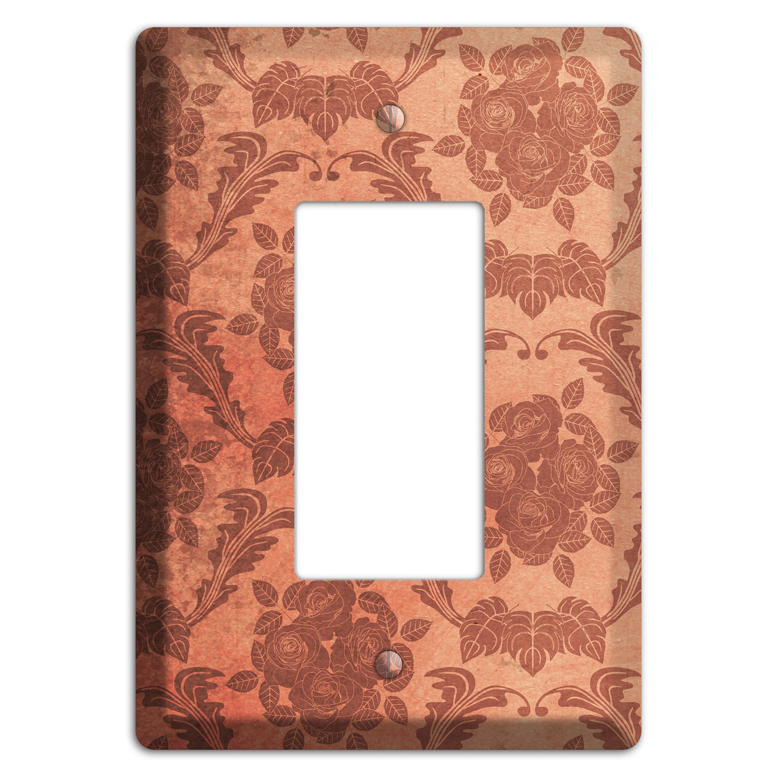 Contessa Vintage Rose Damask Rocker Wallplate