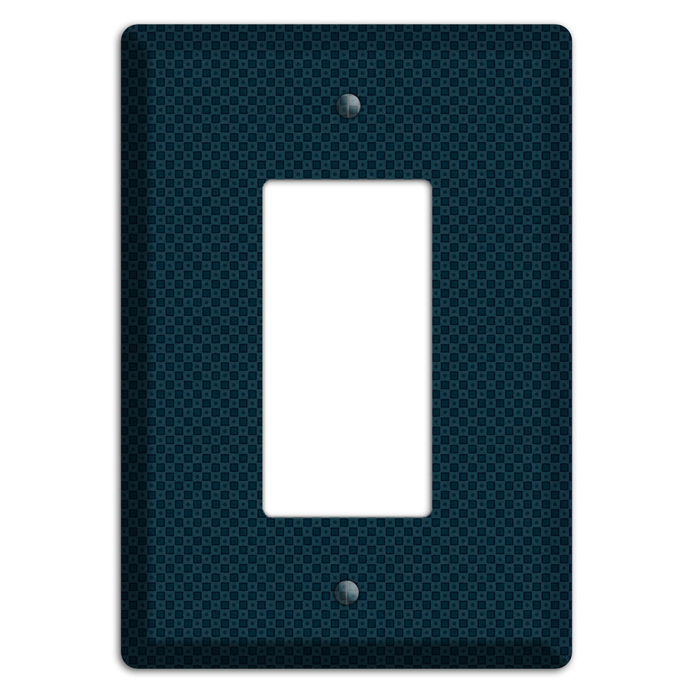 Navy Dots and Check Rocker Wallplate