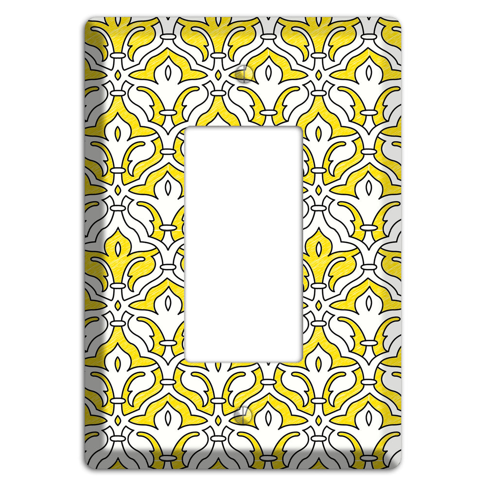 Yellow Scallop Tapestry Rocker Wallplate