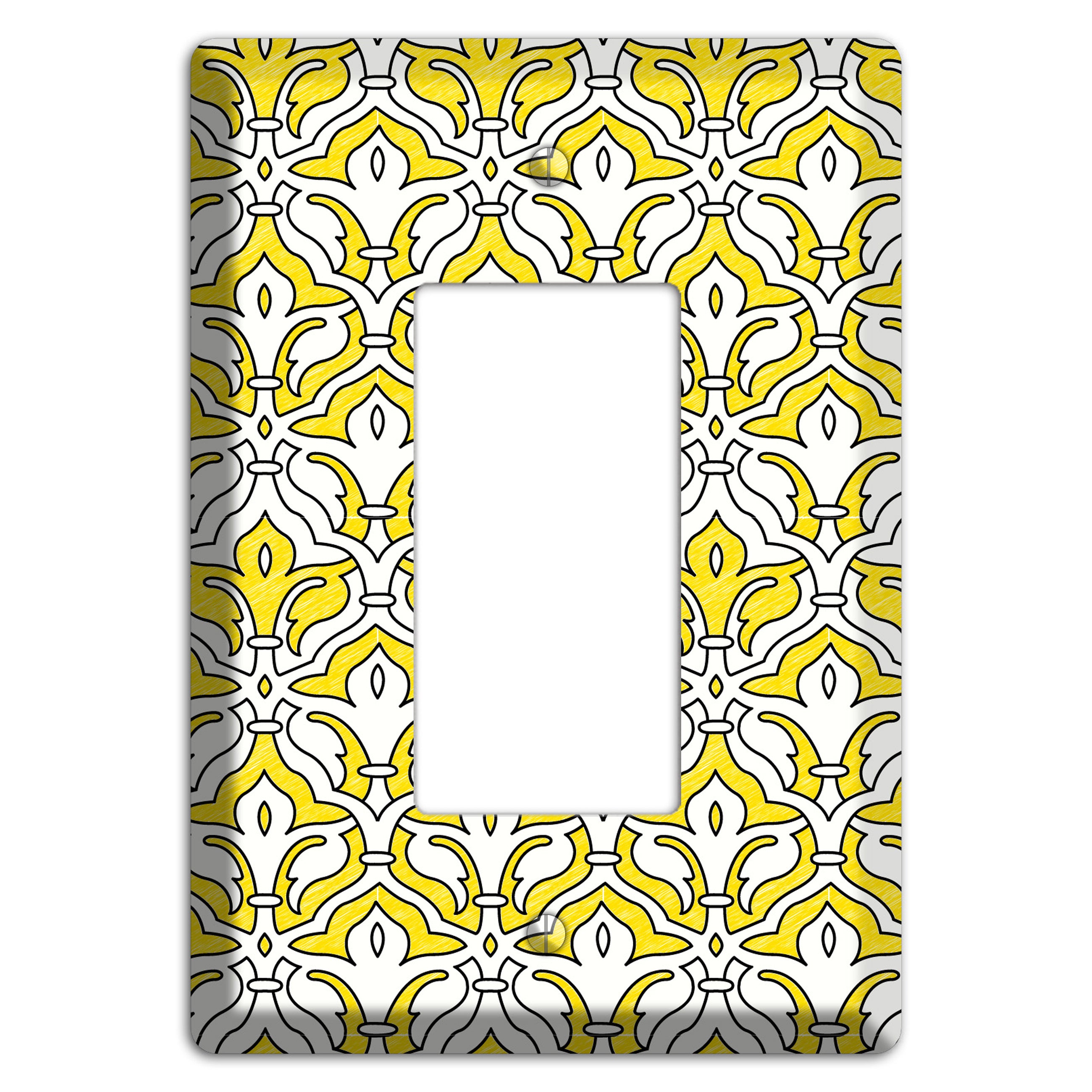 Yellow Scallop Tapestry Rocker Wallplate