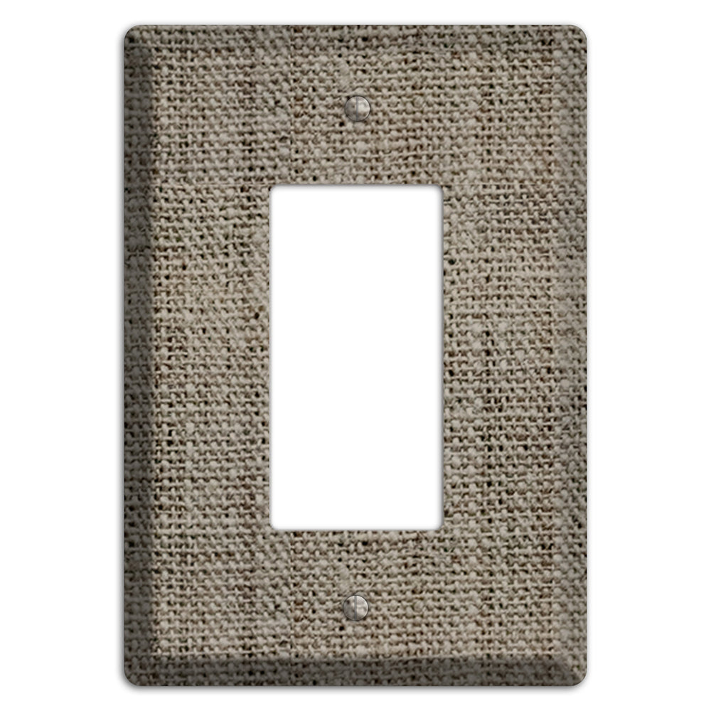 Makara Burlap Rocker Wallplate