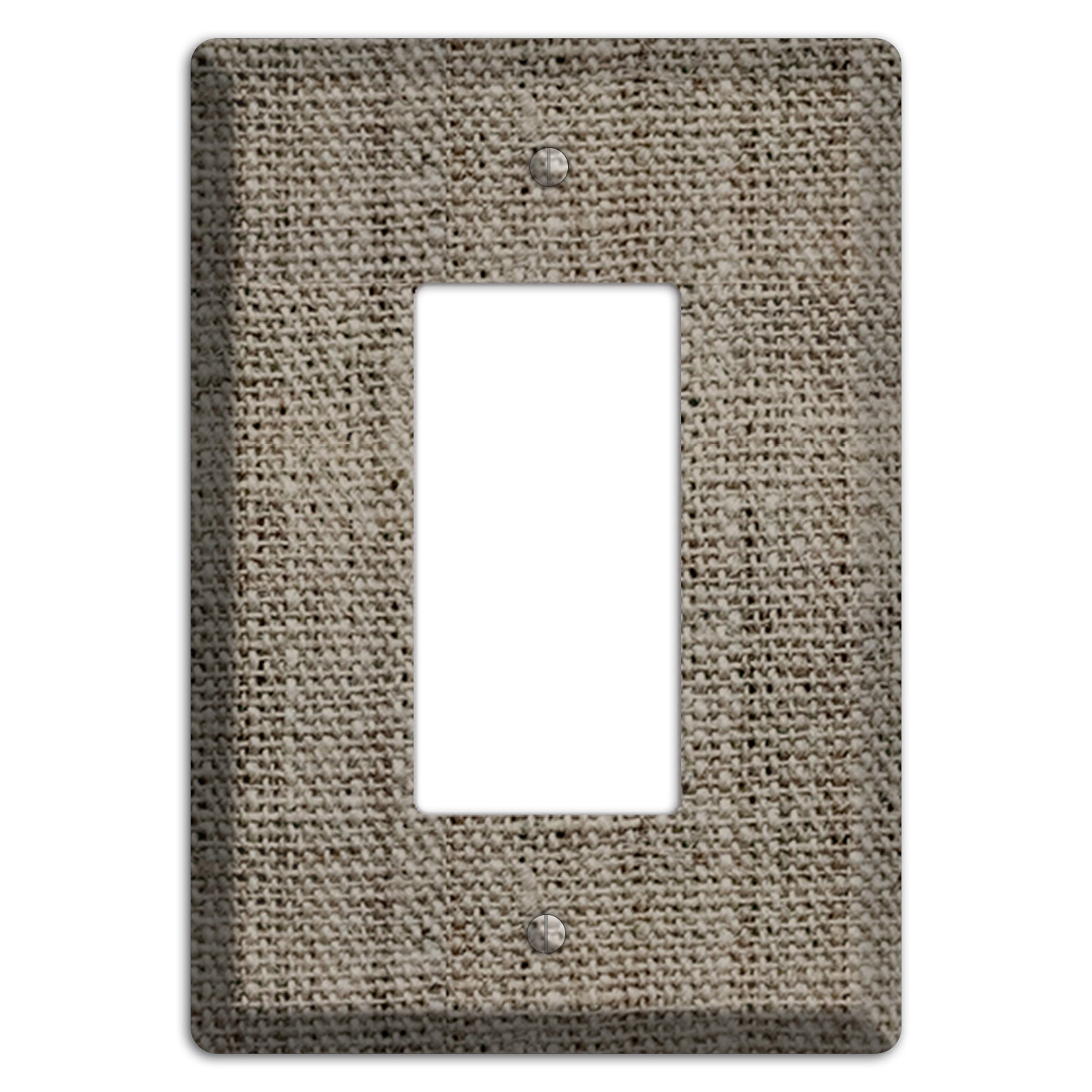 Makara Burlap Rocker Wallplate