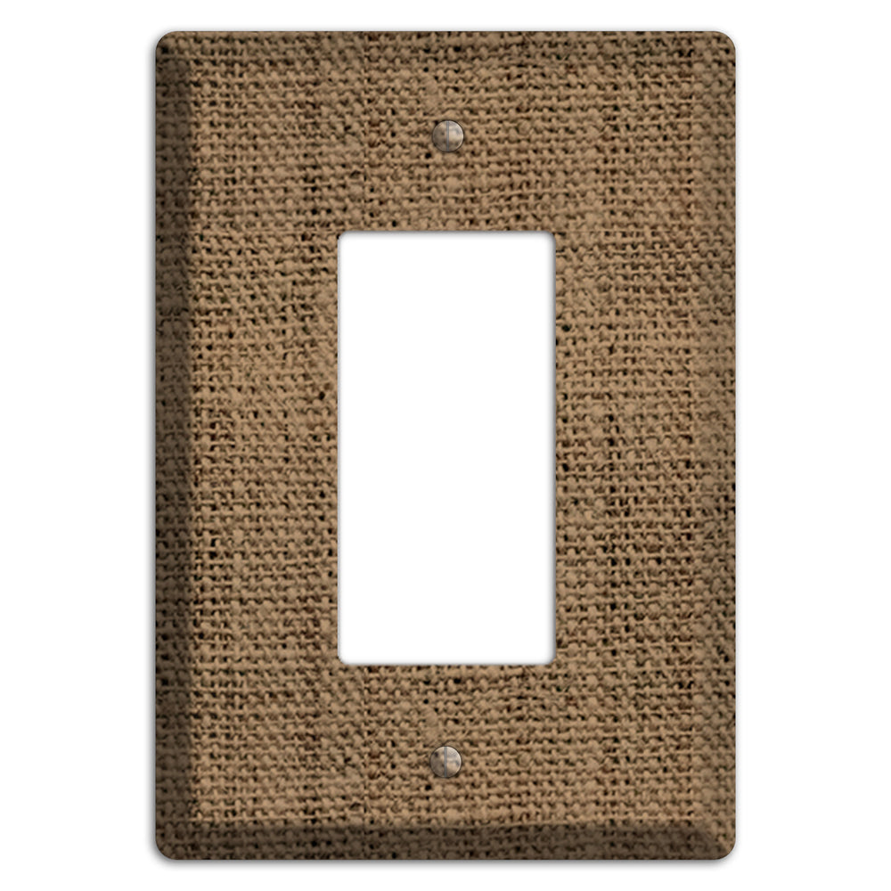 Shadow Burlap Rocker Wallplate