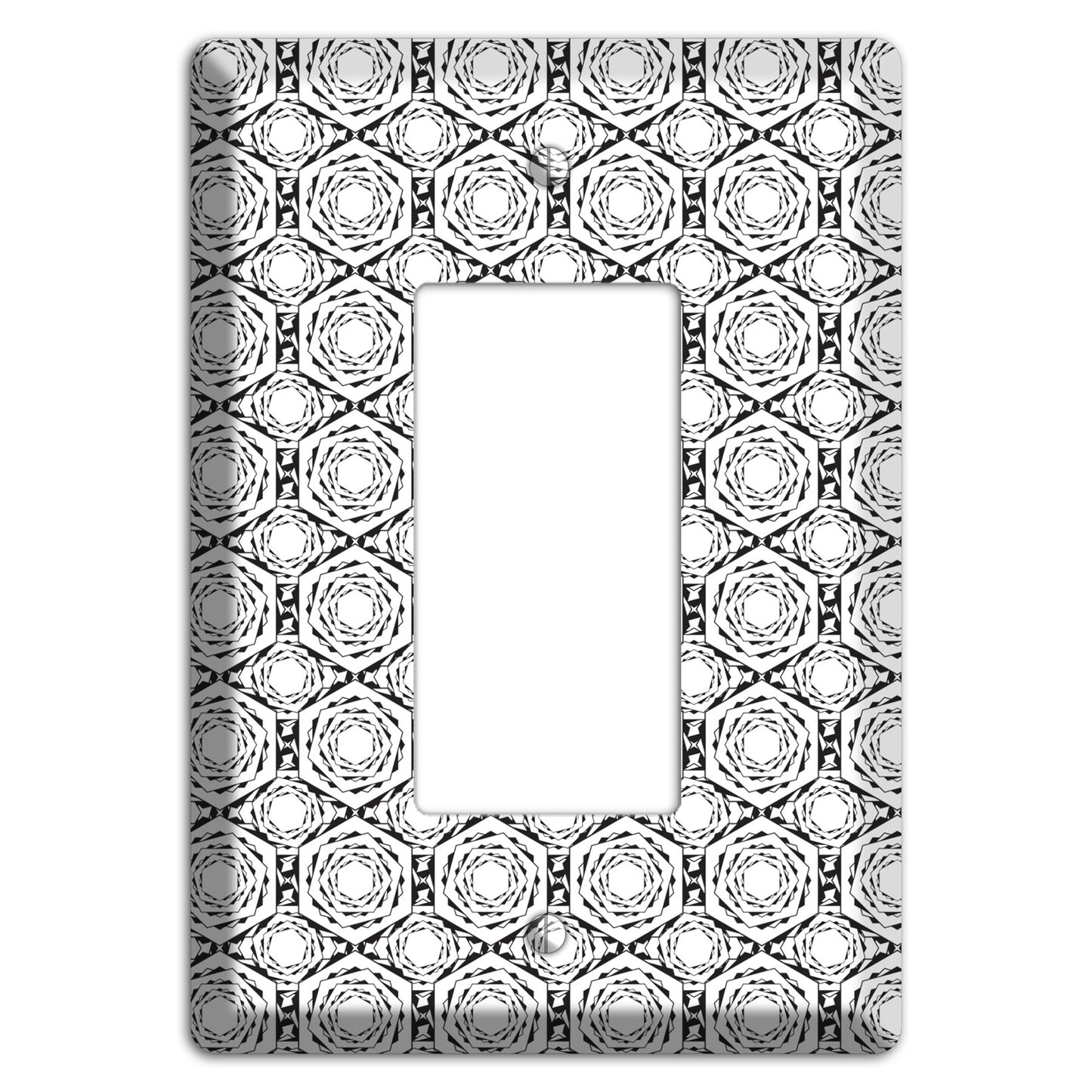 Overlay Hexagon Rotation Repeat Rocker Wallplate