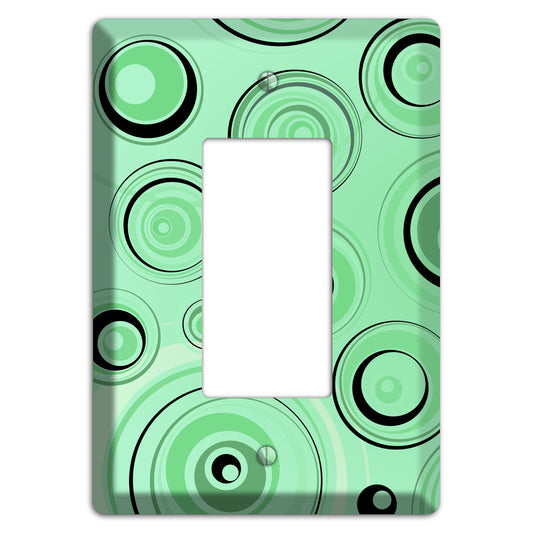 Mint Green Circles Rocker Wallplate