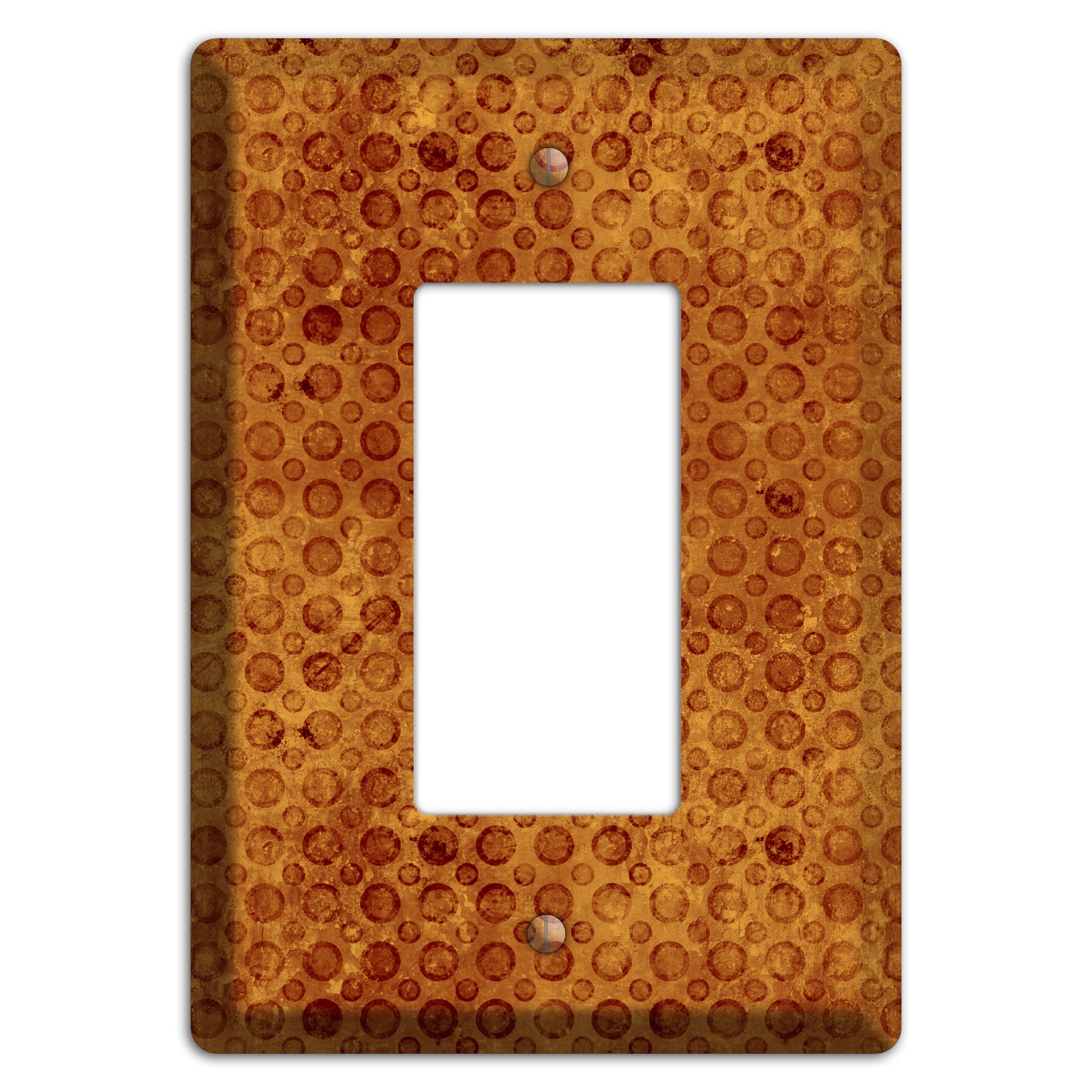 Maroon Circles Rocker Wallplate