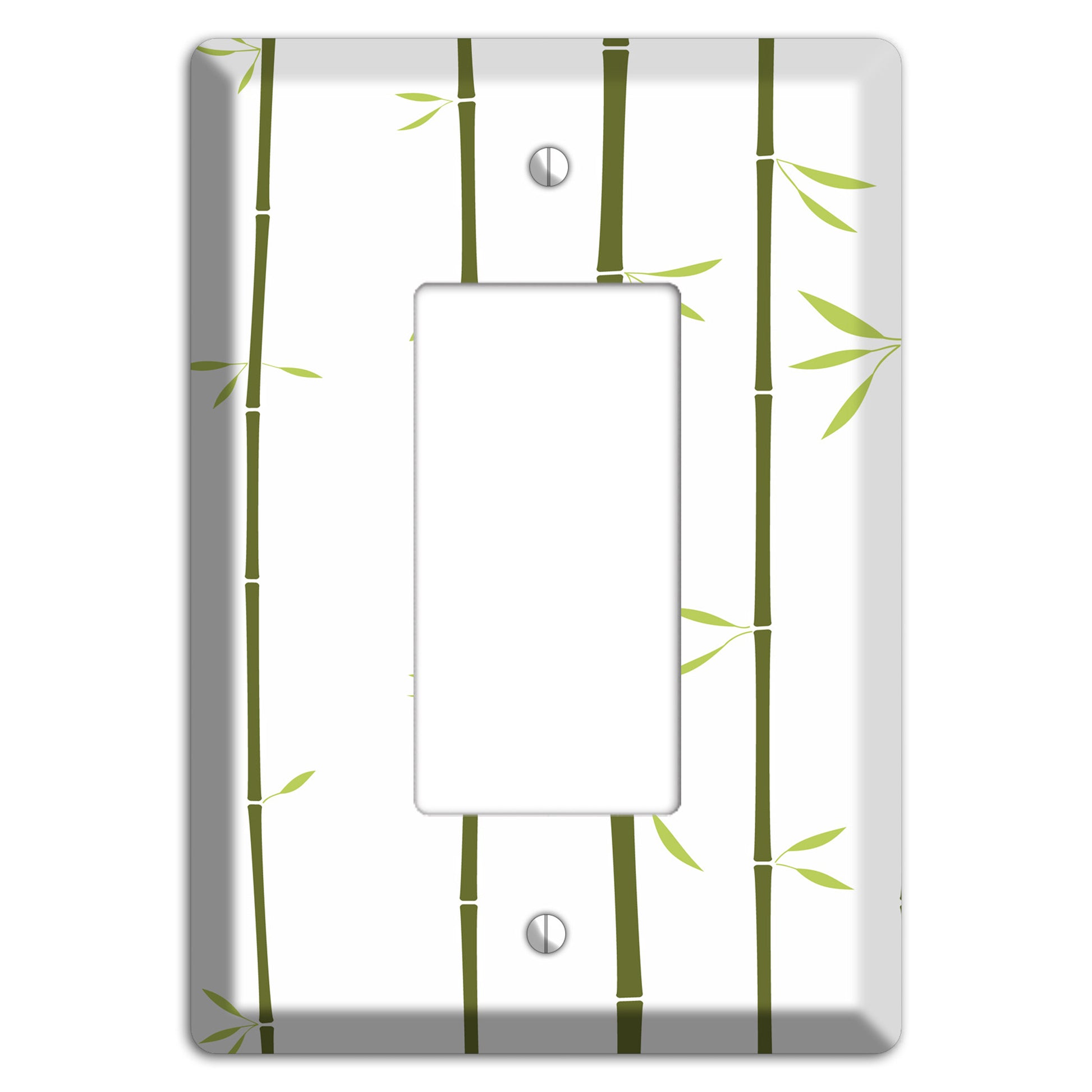 Green Bamboo Rocker Wallplate