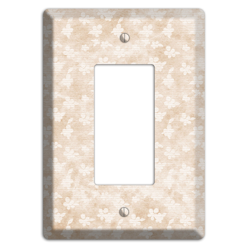 White Linen Neutral Texture Rocker Wallplate