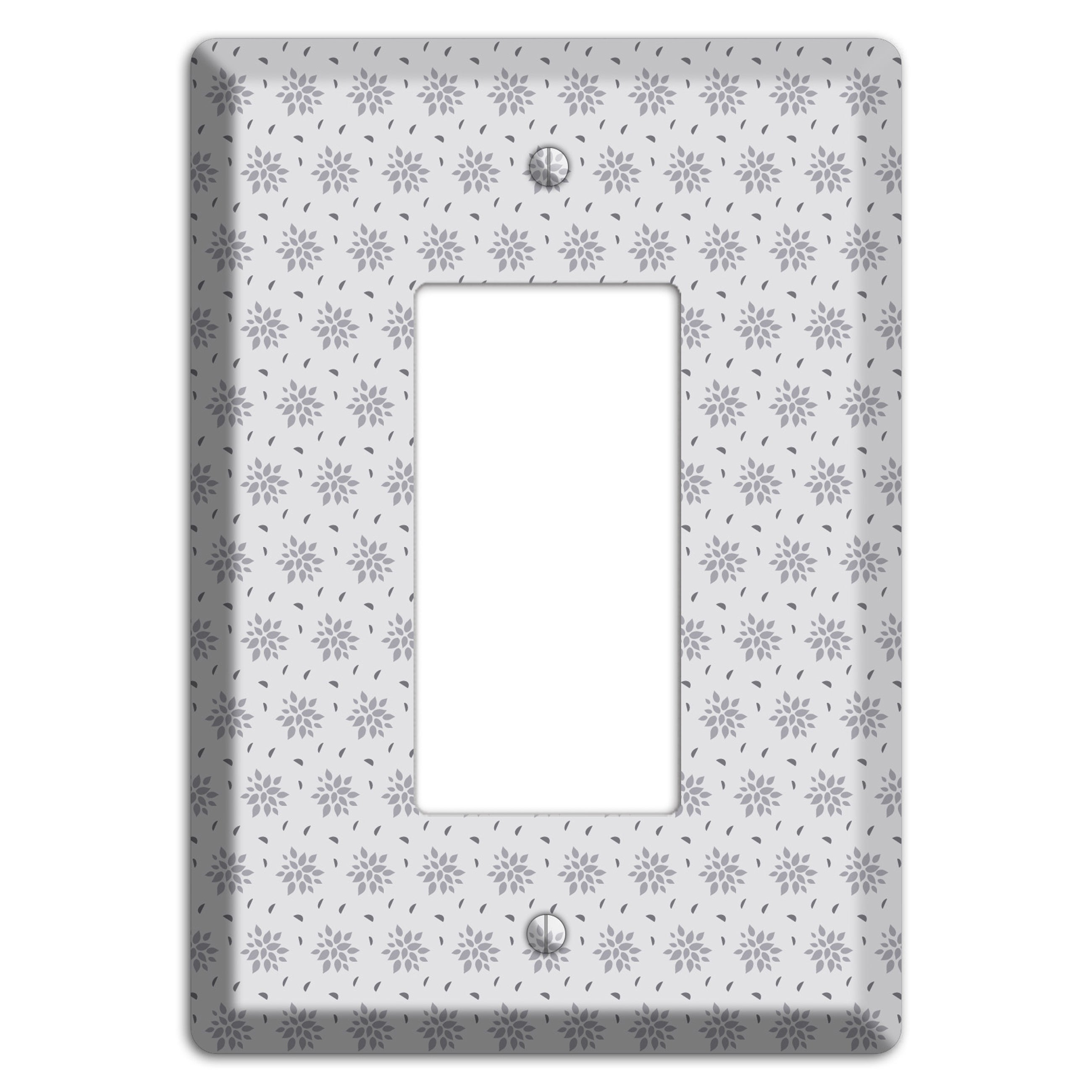 Multi Grey Calico Rocker Wallplate