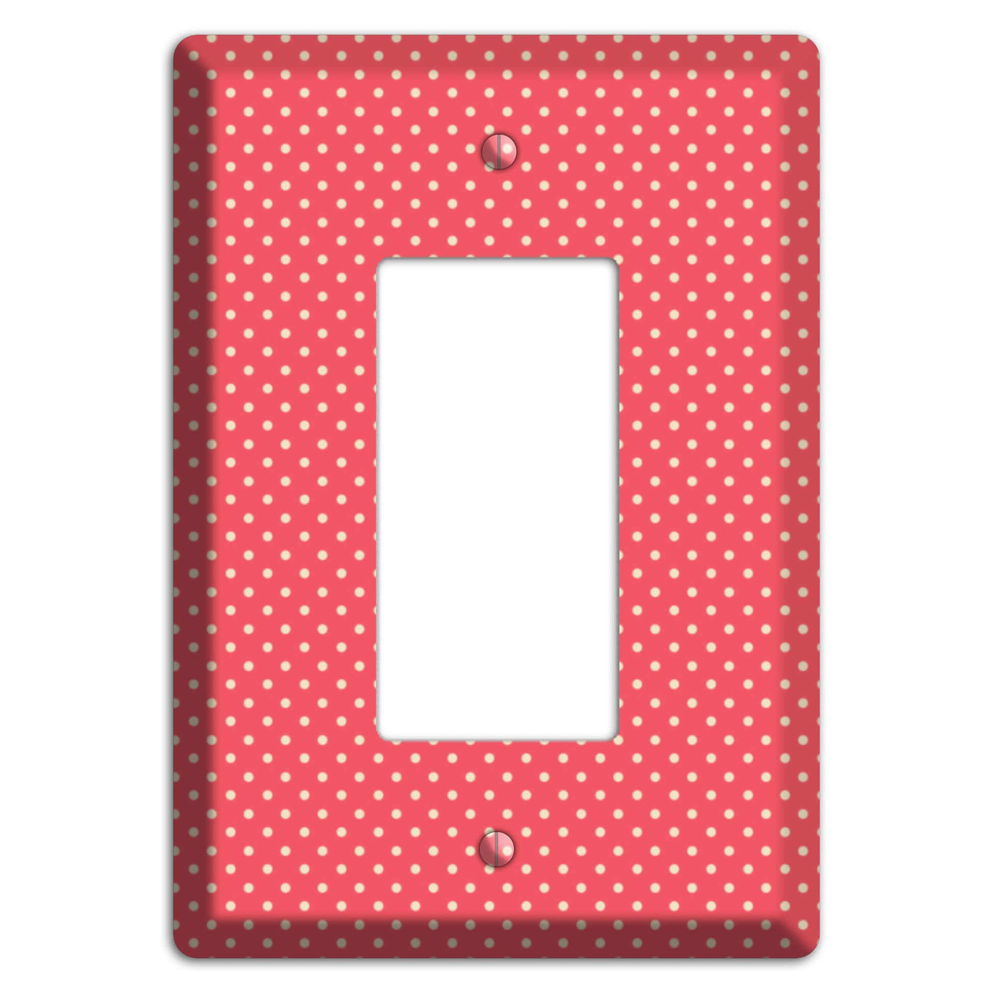 Multi Pink Tiny Polka Dots Rocker Wallplate
