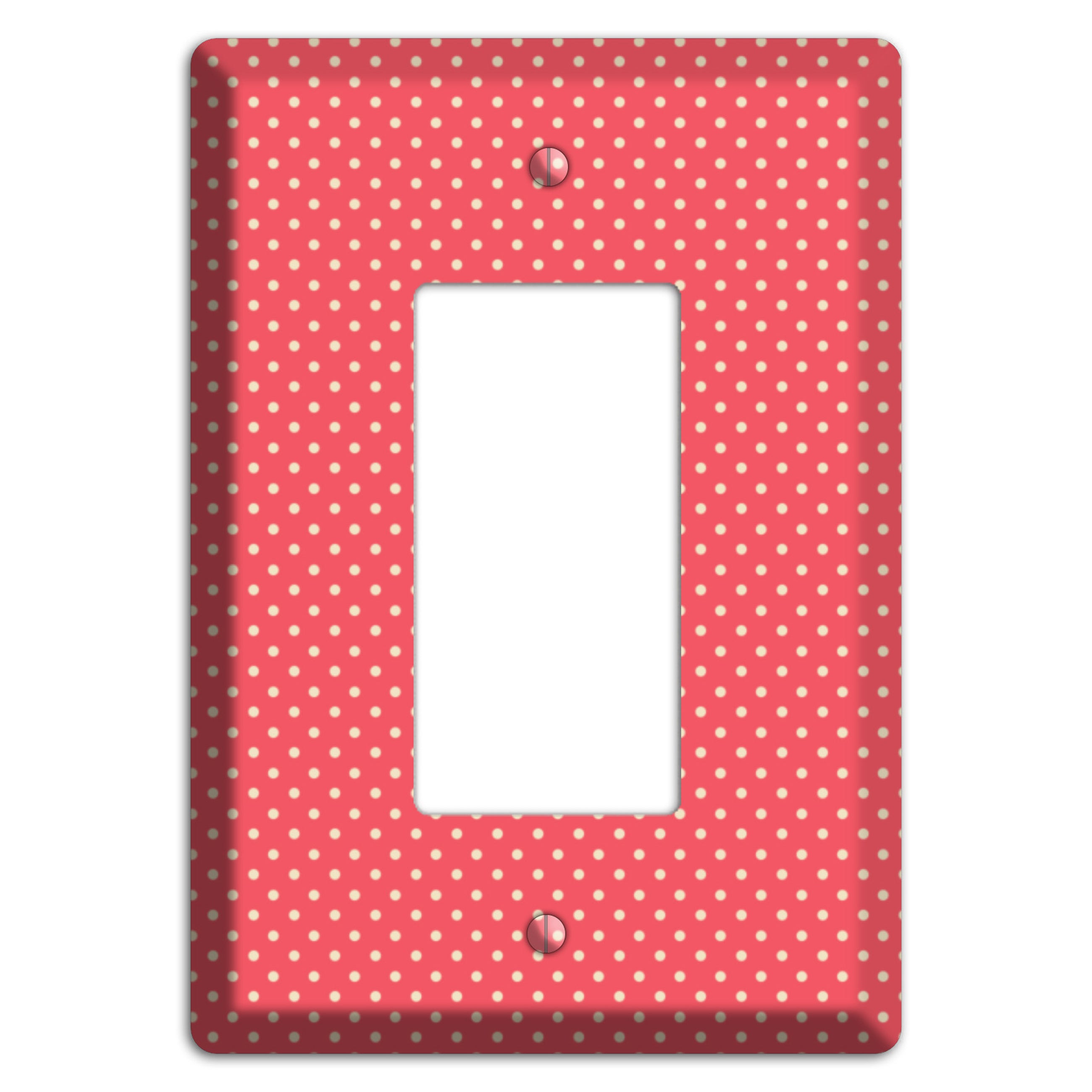 Multi Pink Tiny Polka Dots Rocker Wallplate