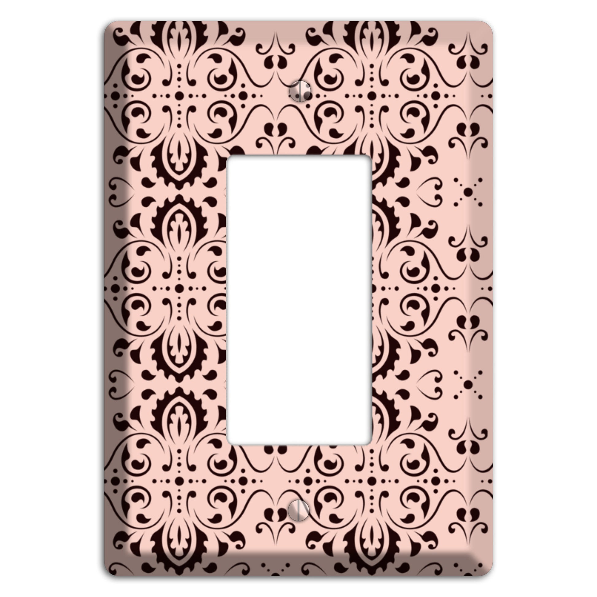 Coral Tapestry Cartouche Rocker Wallplate