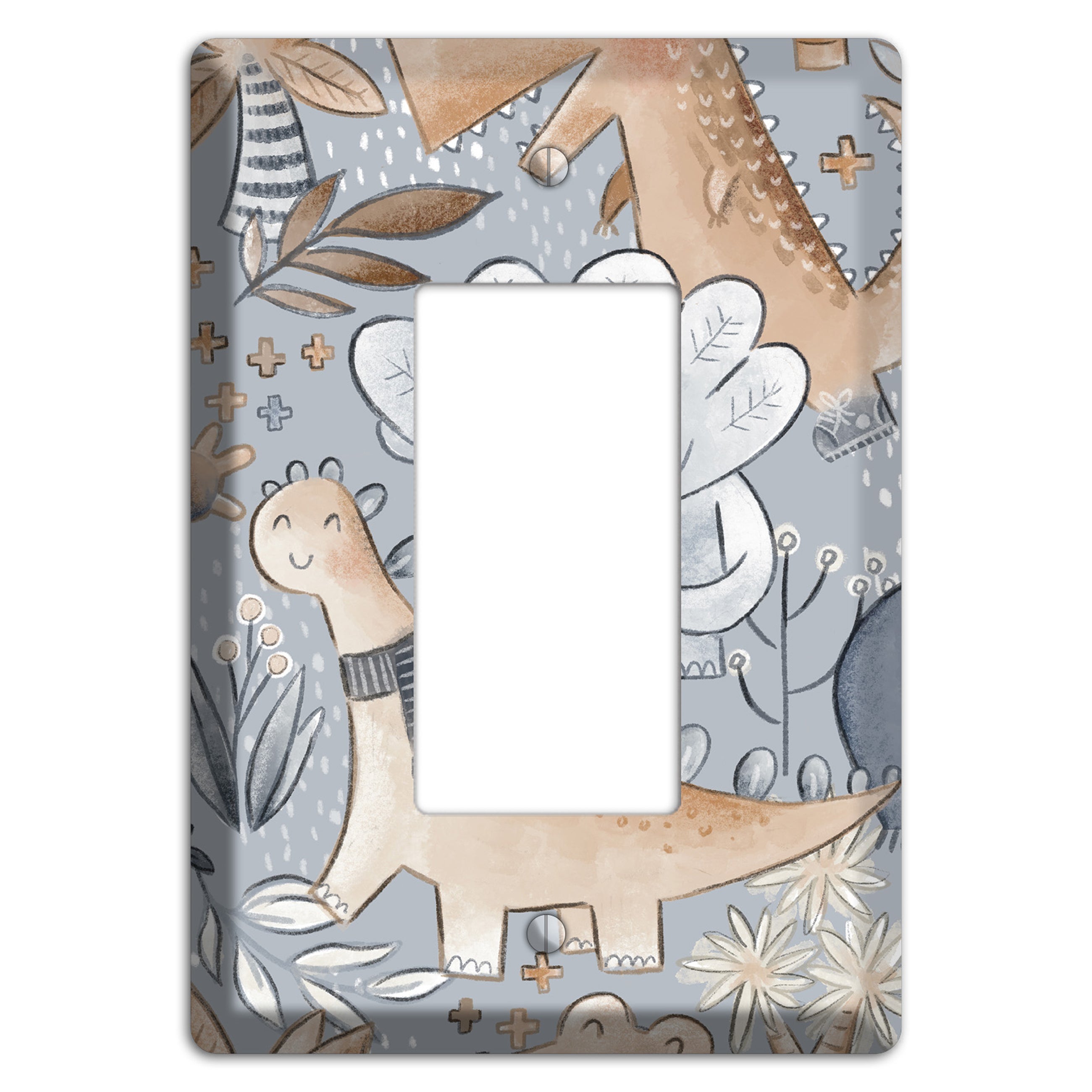 Dinosaur Friends Rocker Wallplate