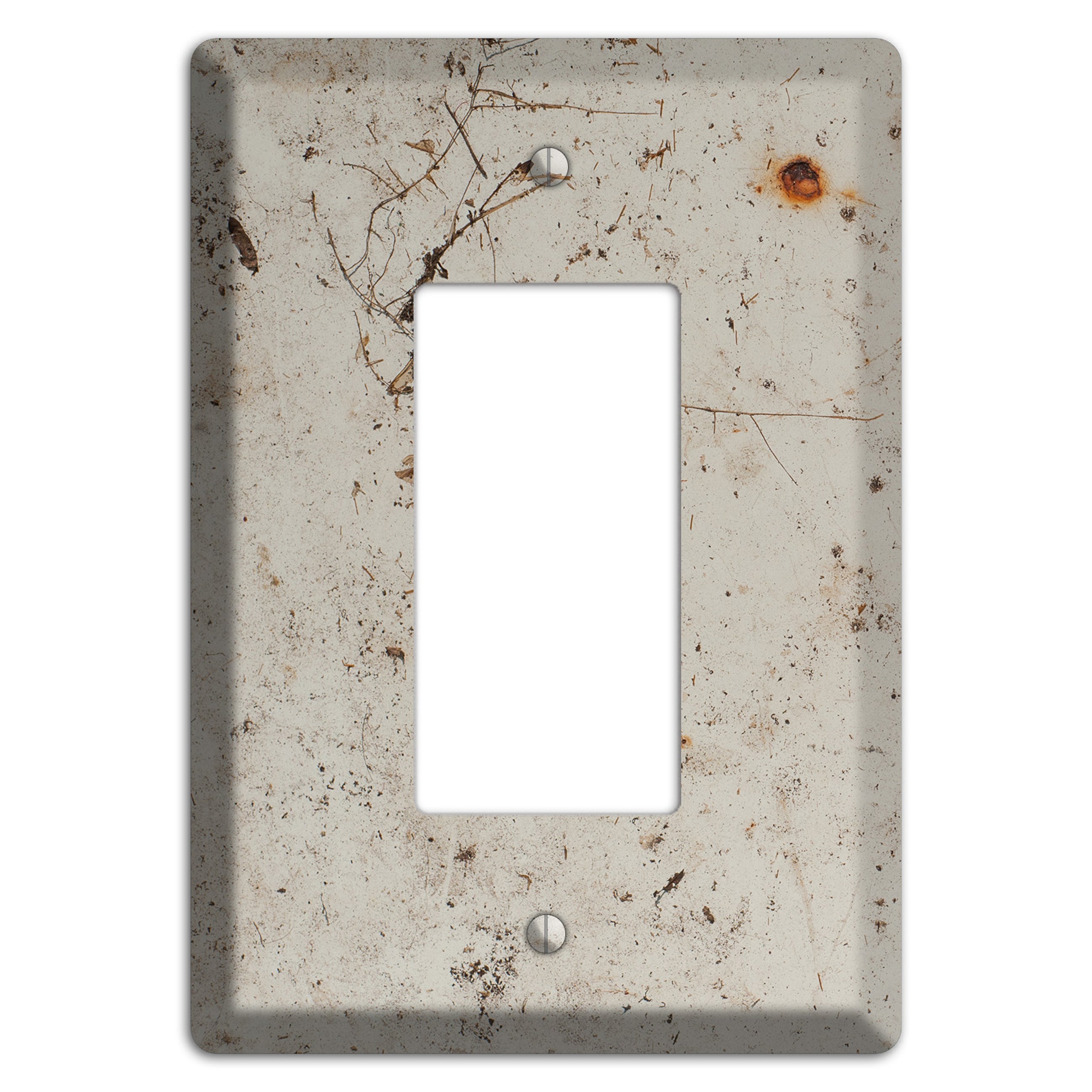 Spotted Concrete Rocker Wallplate