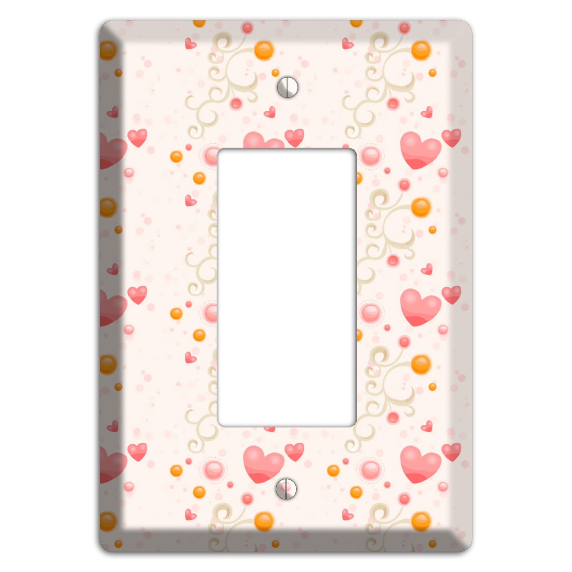 Bubbly Hearts Rocker Wallplate