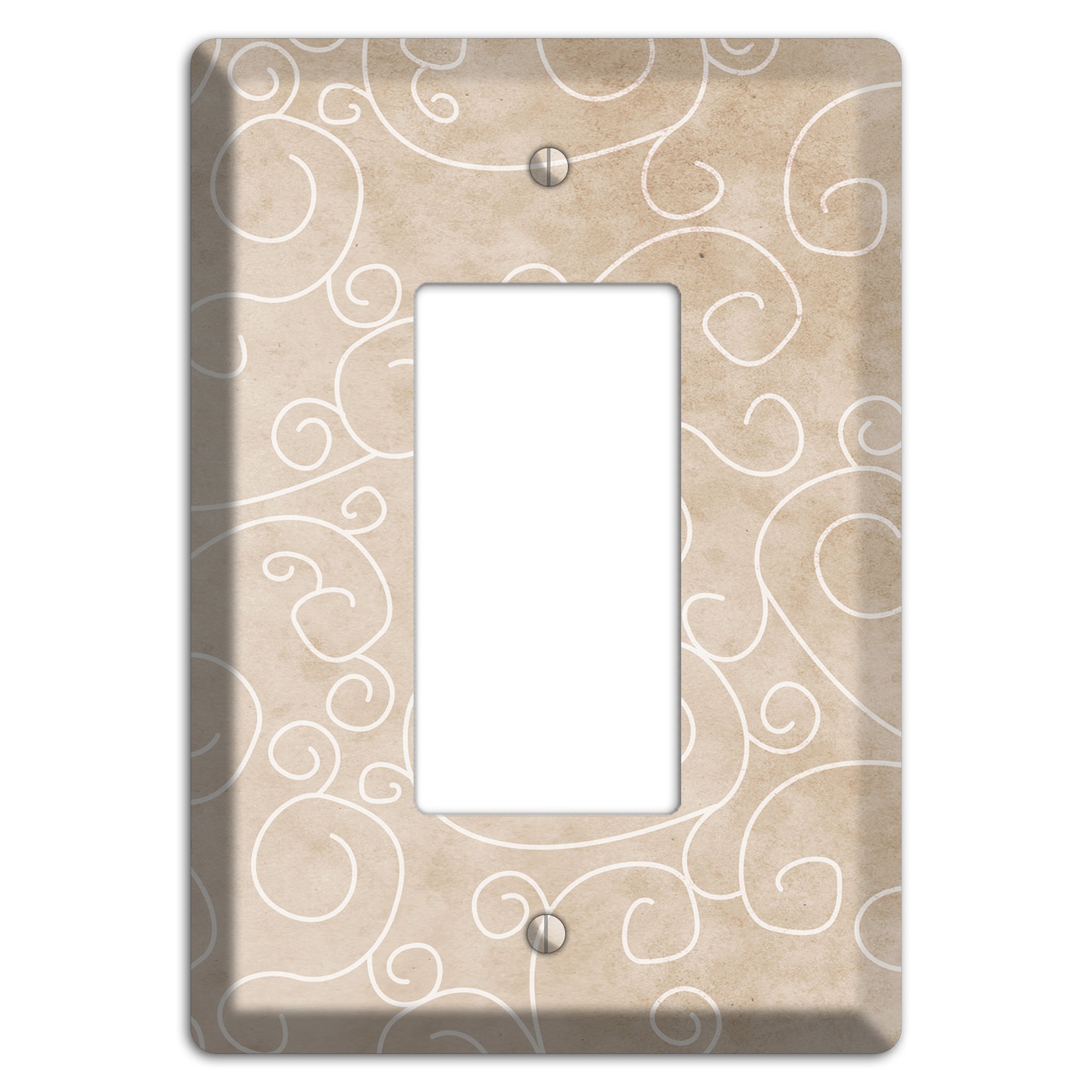 Wafer Neutral Texture Rocker Wallplate