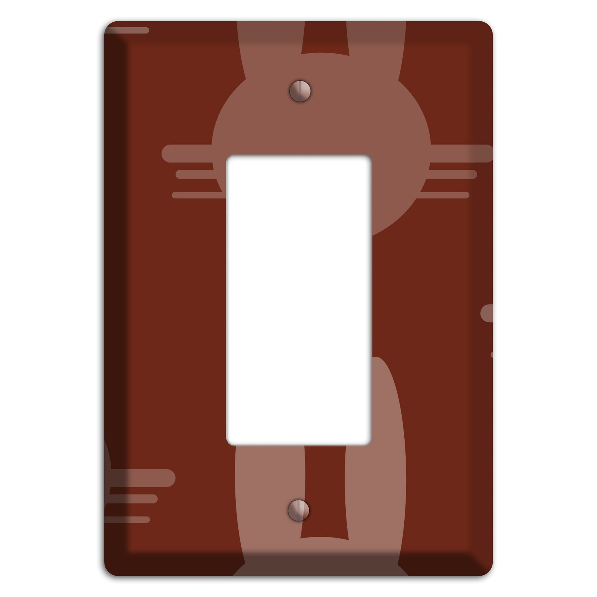 Maroon Bunny Rocker Wallplate