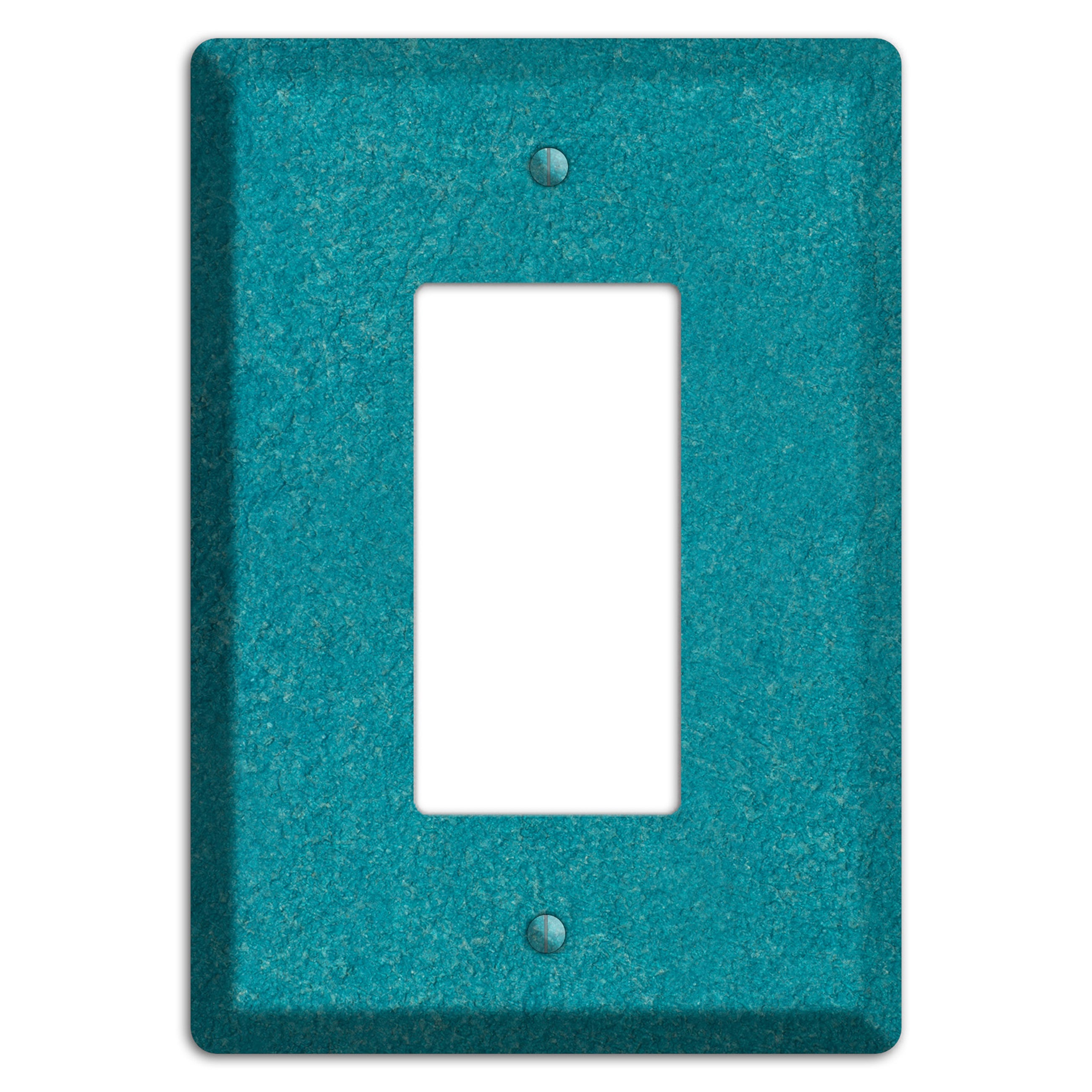 Stucco Teal Rocker Wallplate