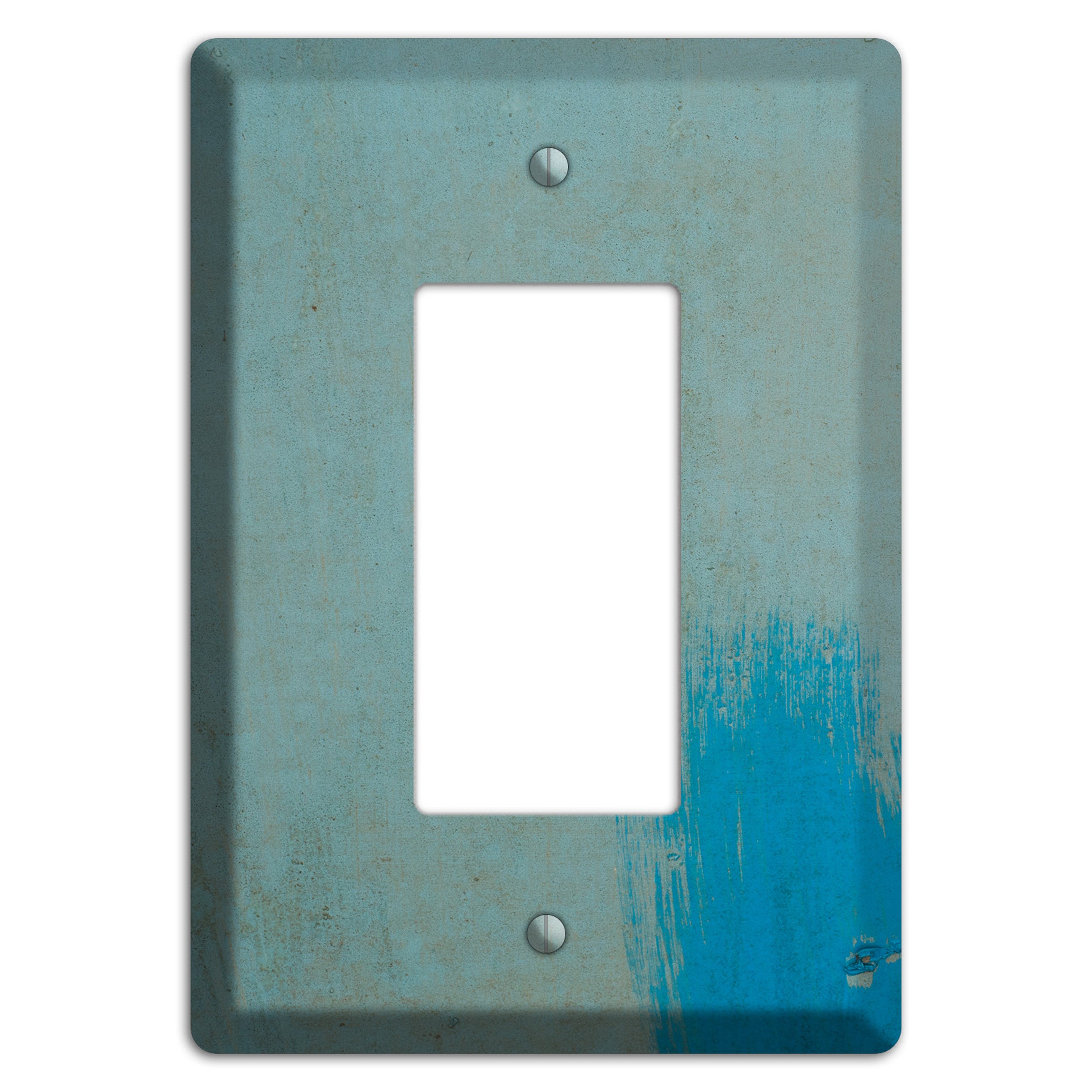 Blue Concrete Rocker Wallplate